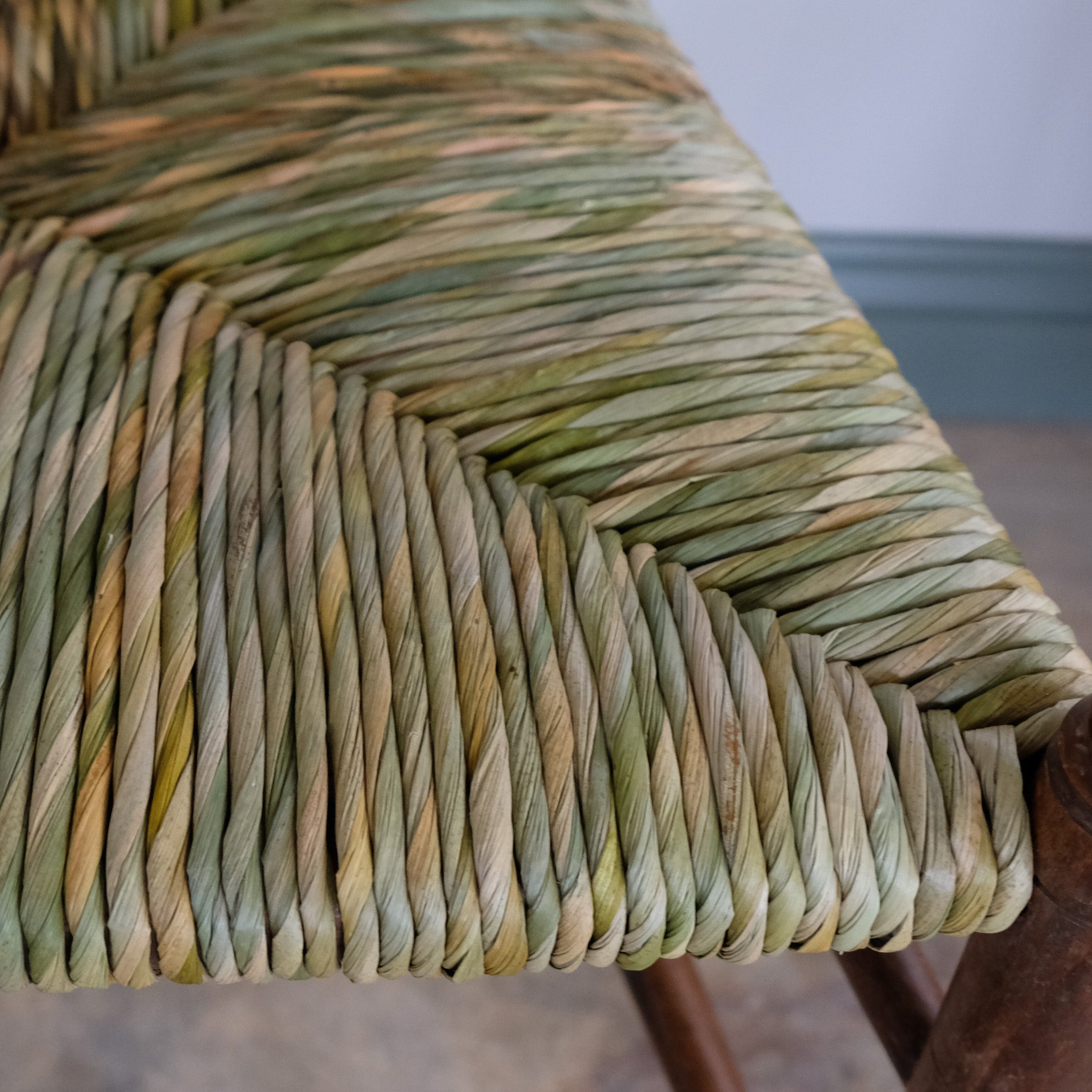 19th century ladder back carver armchair