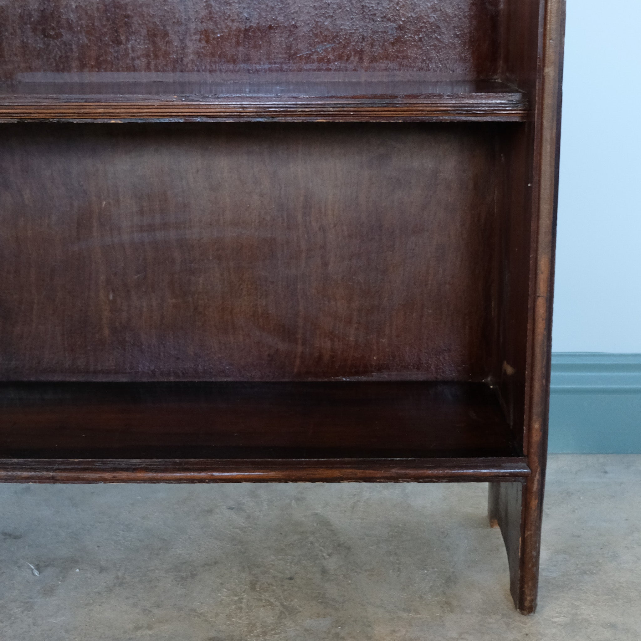Edwardian faux rosewood open bookcase