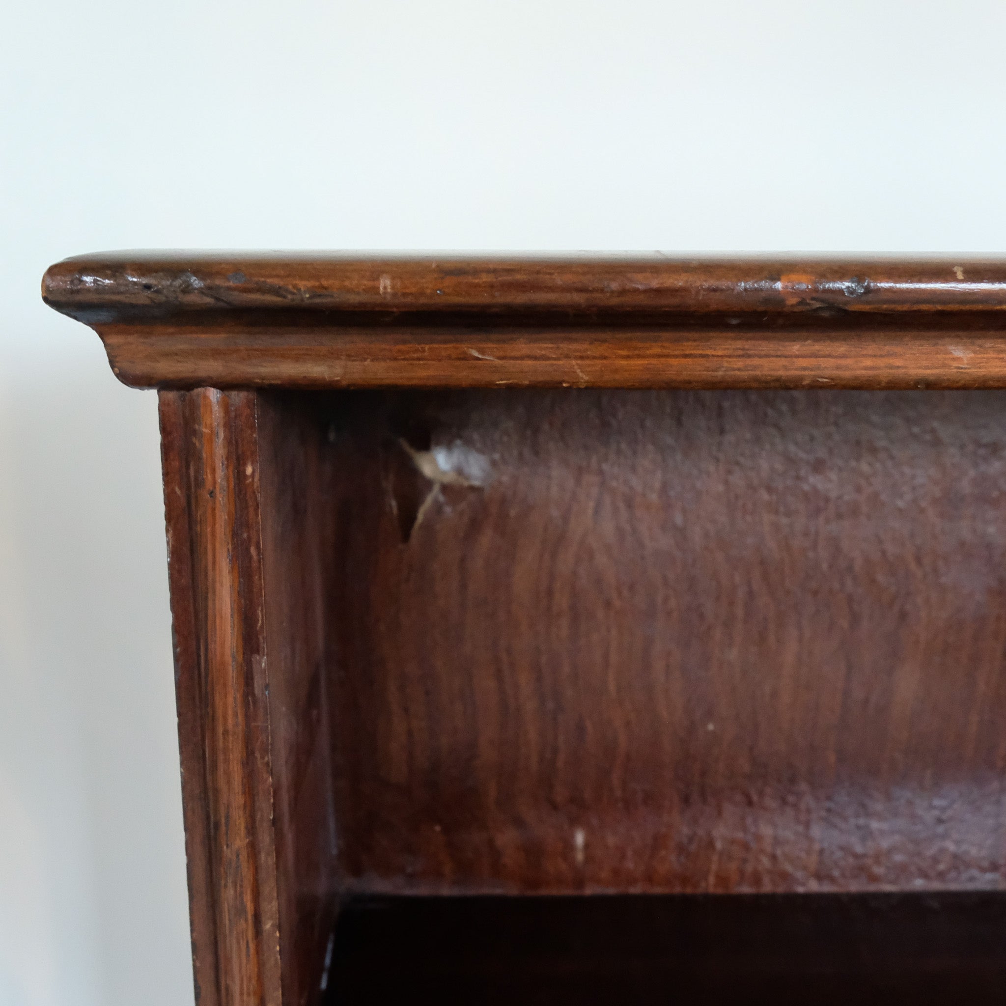 Edwardian faux rosewood open bookcase