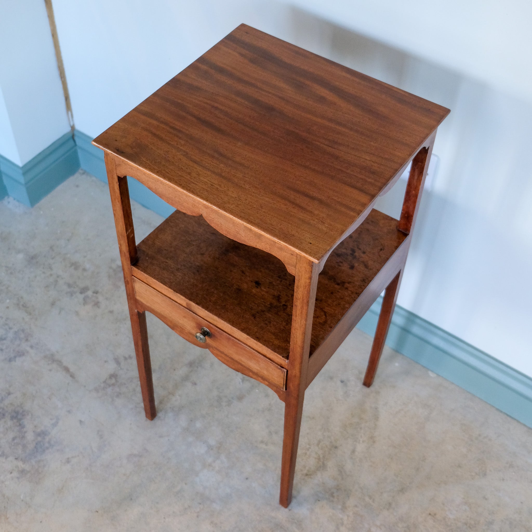 19th century mahogany washstand / bedside table