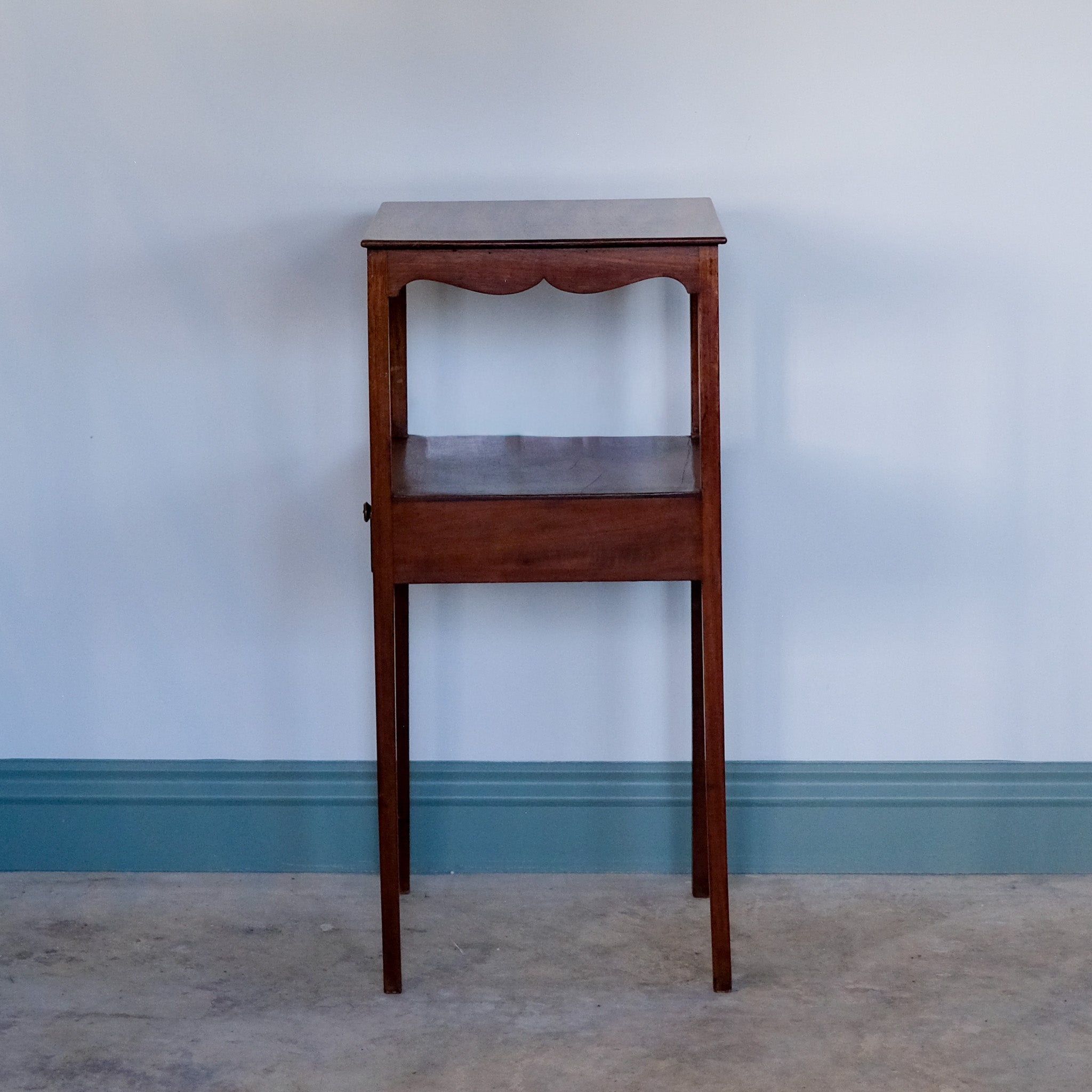19th century mahogany washstand / bedside table