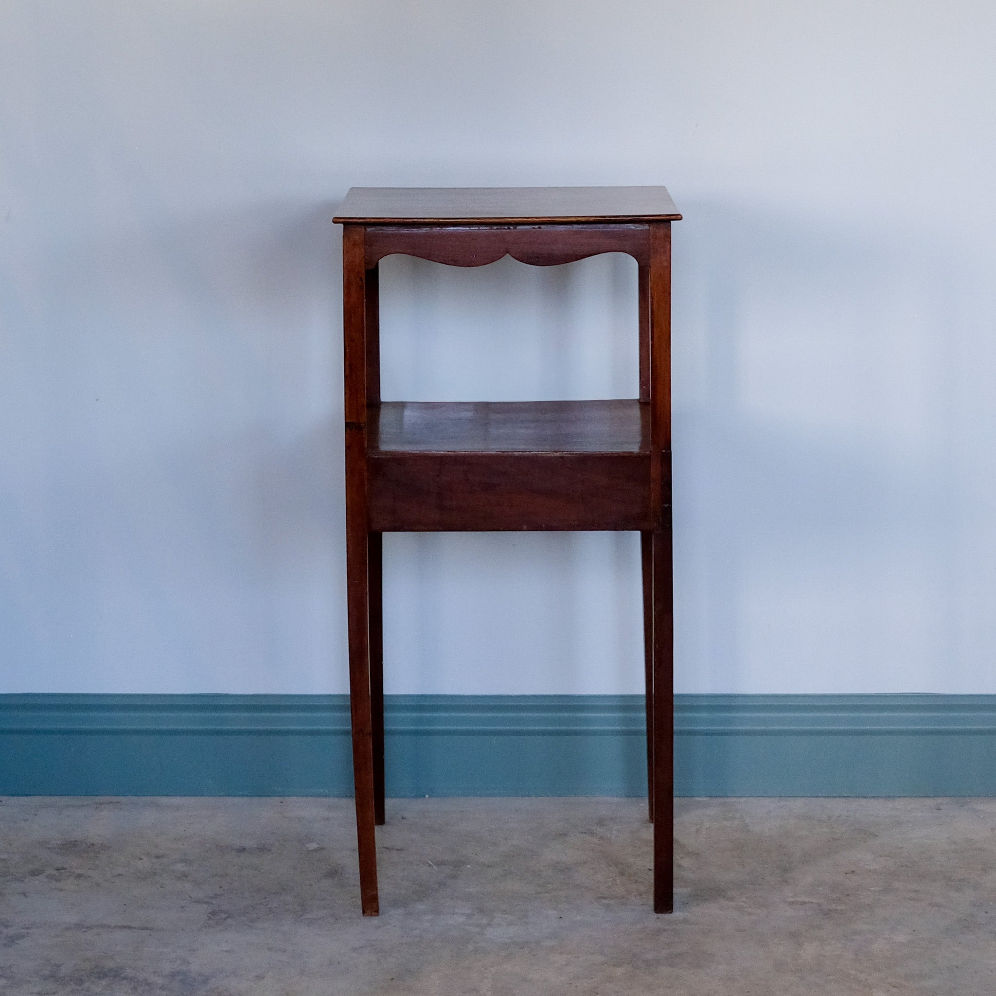 19th century mahogany washstand / bedside table