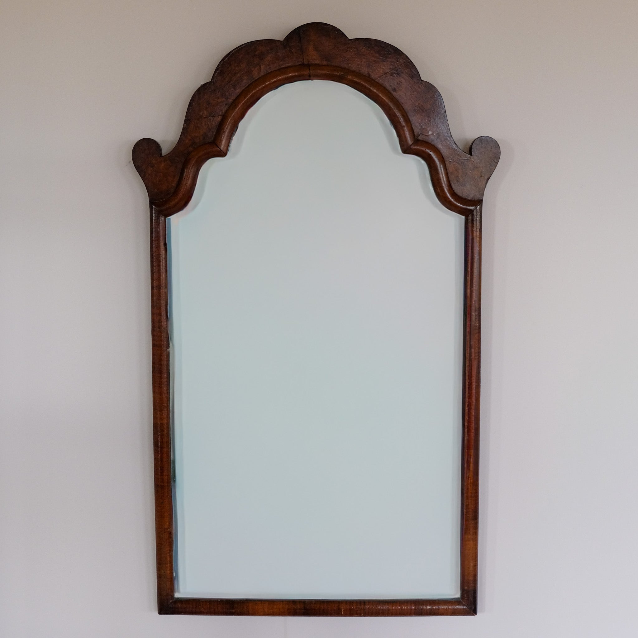 GEORGIAN BURR WALNUT MIRROR