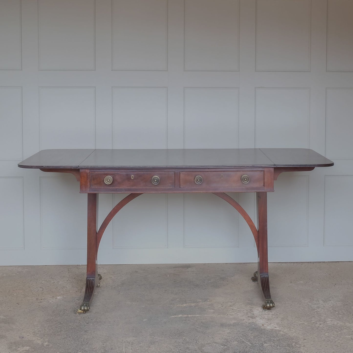 Beautiful Regency Vintage Mahogany Sofa Table by Summerfield & Scott