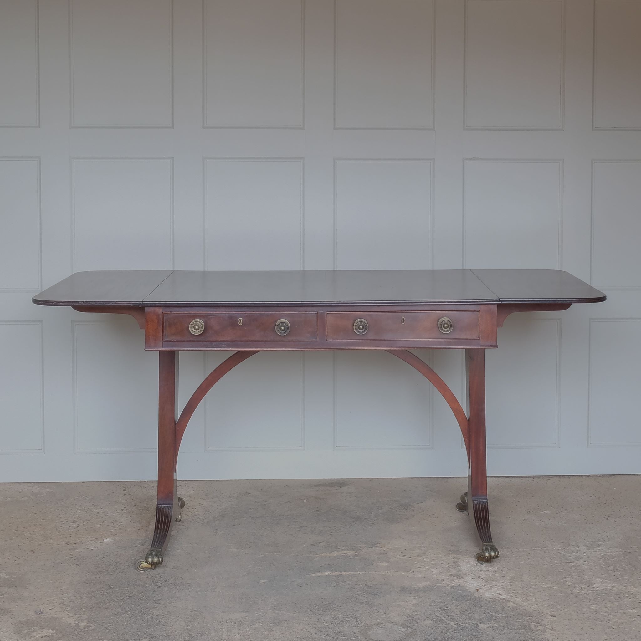 Beautiful Regency Vintage Mahogany Sofa Table by Summerfield & Scott