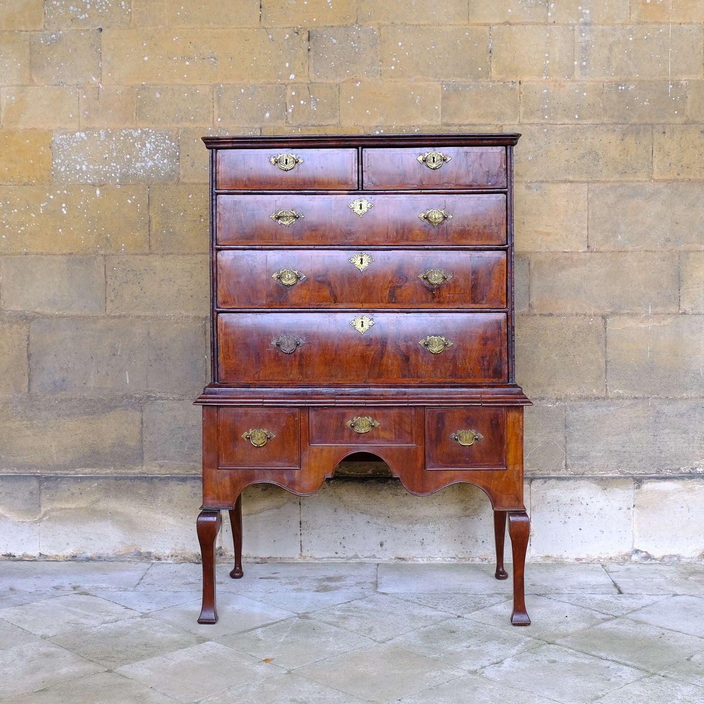 Vintage 17th Century Chest of Drawers on Stand (Front) - Summerfield & Scott