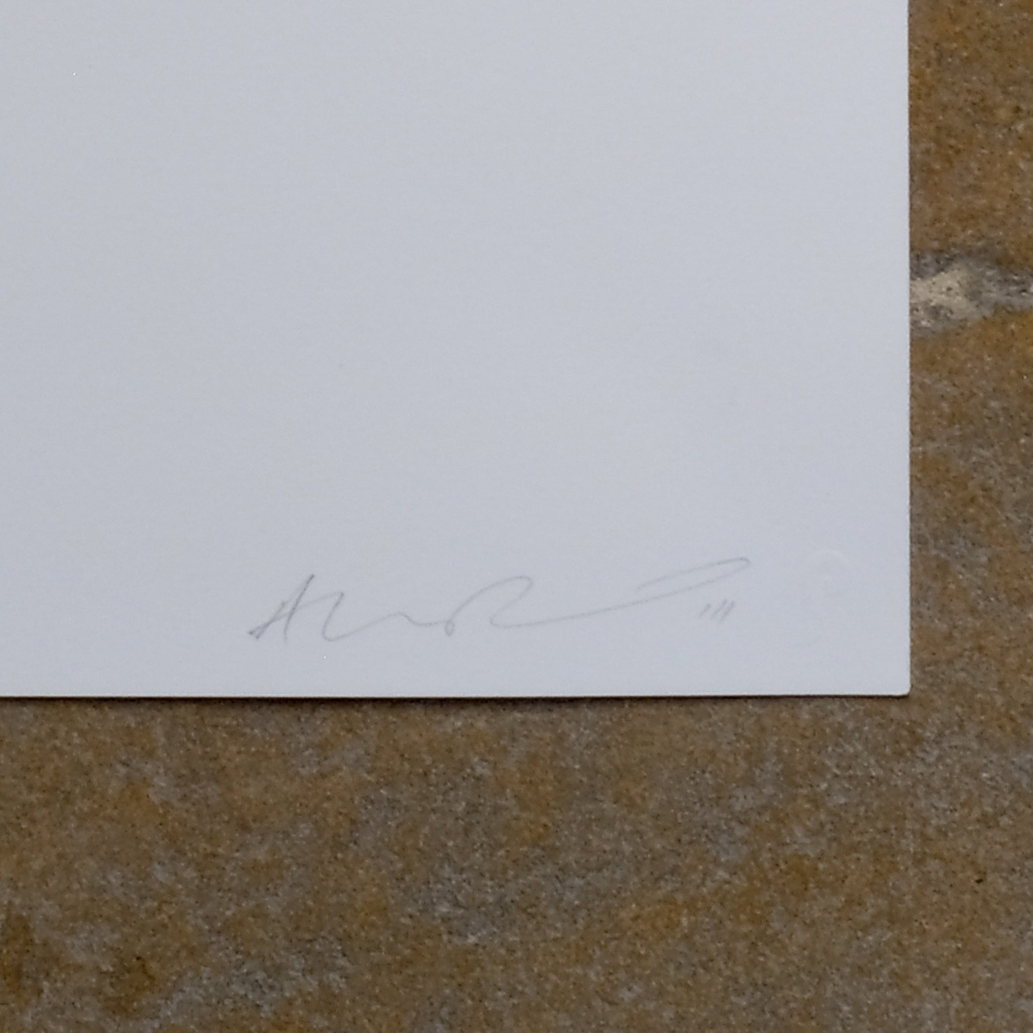 Signature on Adam Bridgland Vintage Print - I've Been Sorry For A While. By Summerfield & Scott