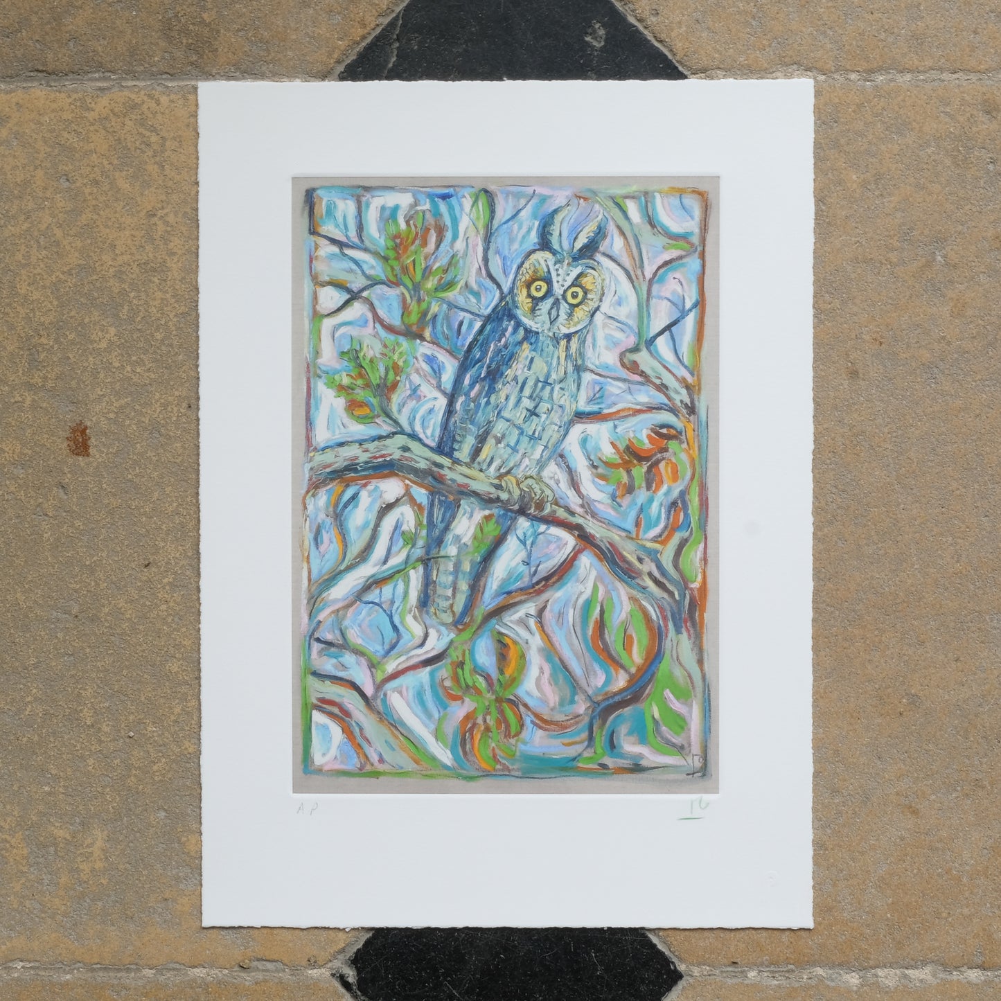 BILLY CHILDISH Vintage Giclee Print - REUNION OWL - Summerfield & Scott