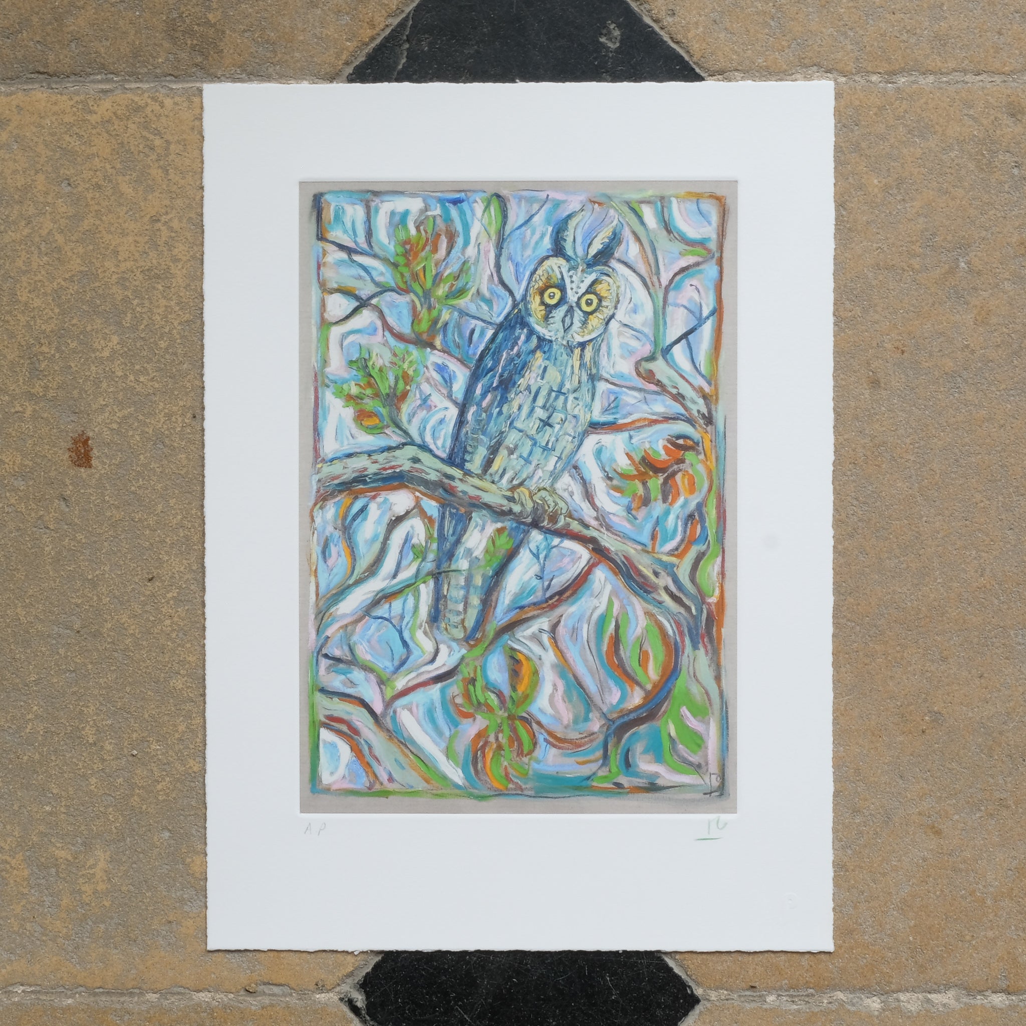 BILLY CHILDISH Vintage Giclee Print - REUNION OWL - Summerfield & Scott