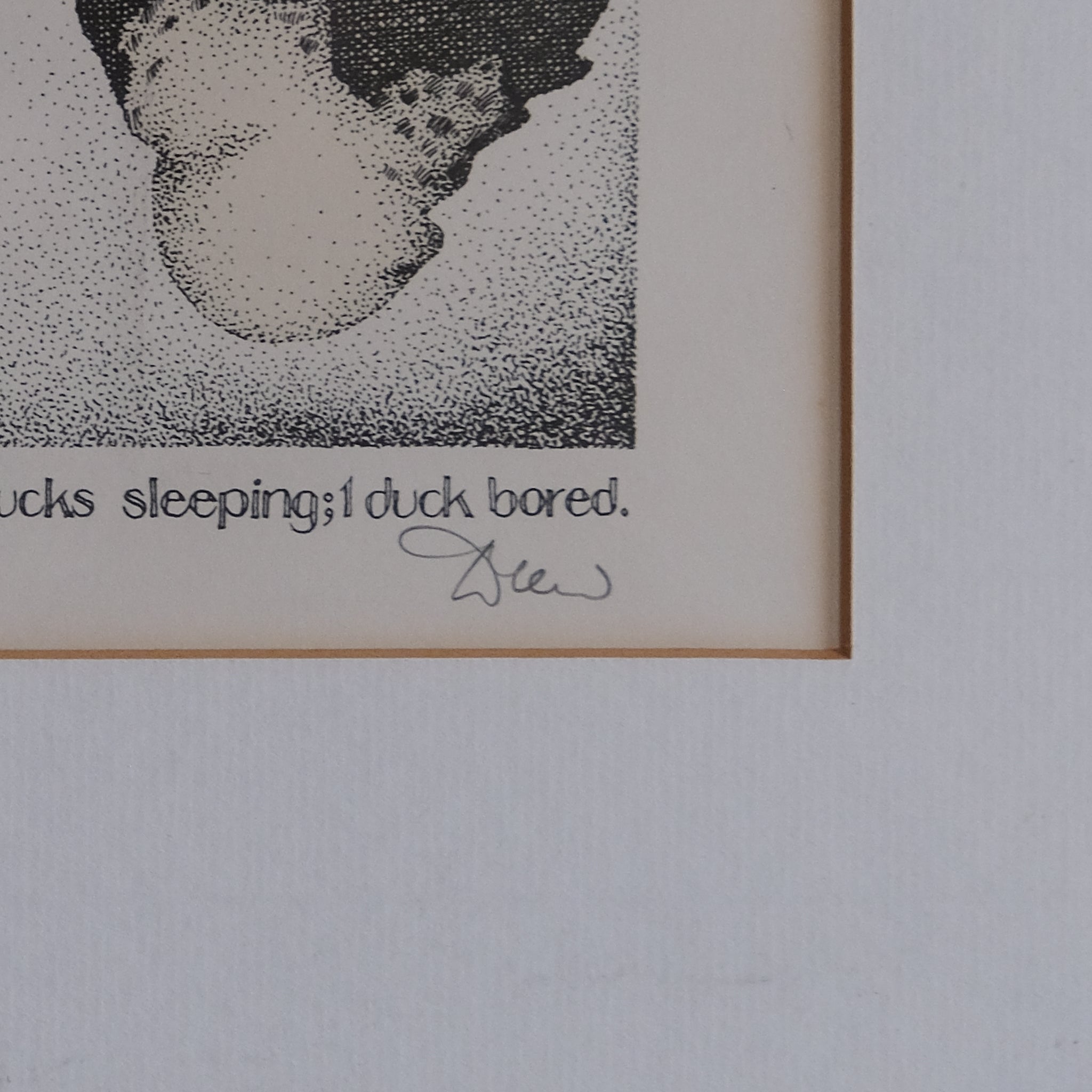 1 DUCK THINKING - HE'S IGNORED; 2 DUCKS SLEEPING; 1 DUCK BORED by SIMON DREW