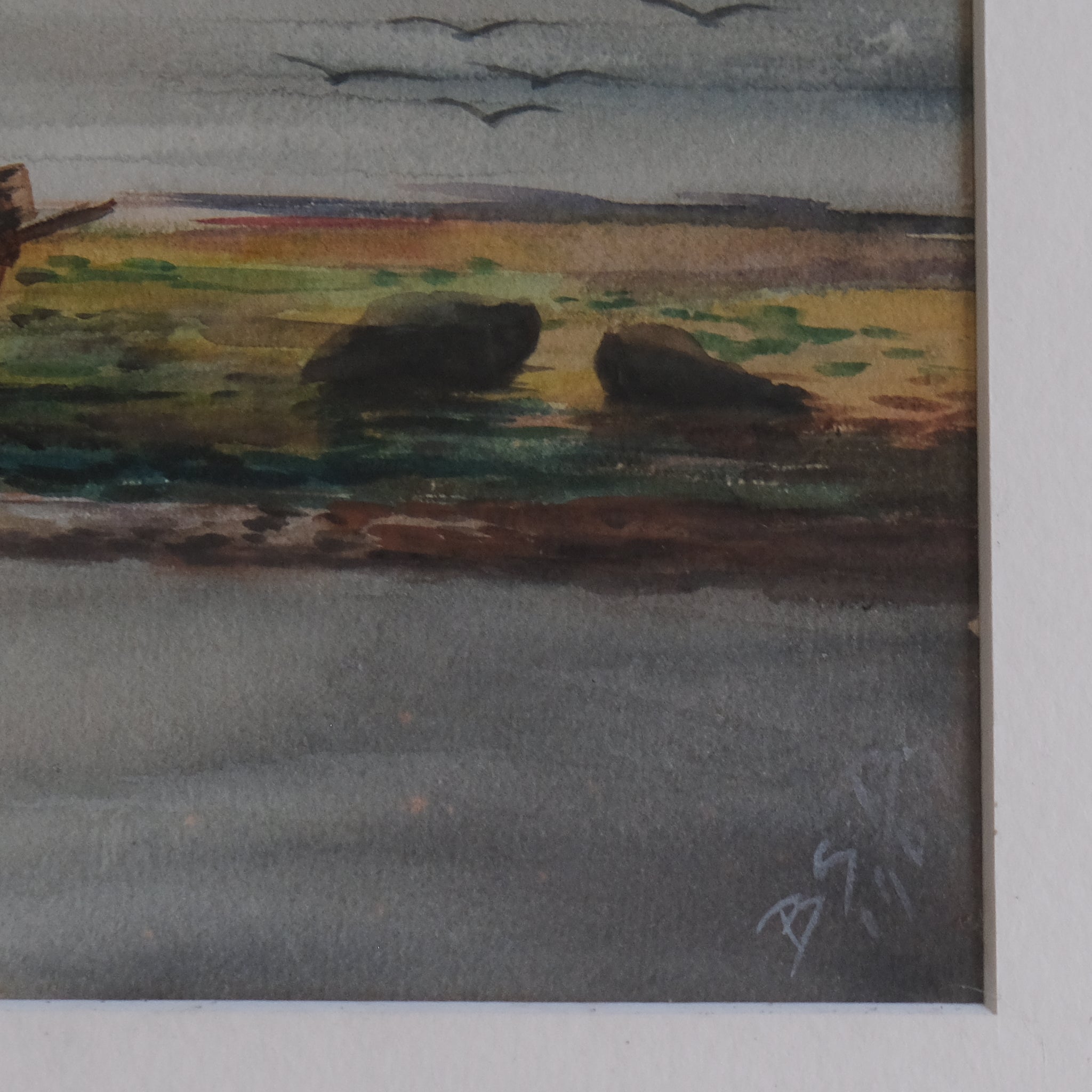 LANDSCAPE OF A RIVER ESTUARY