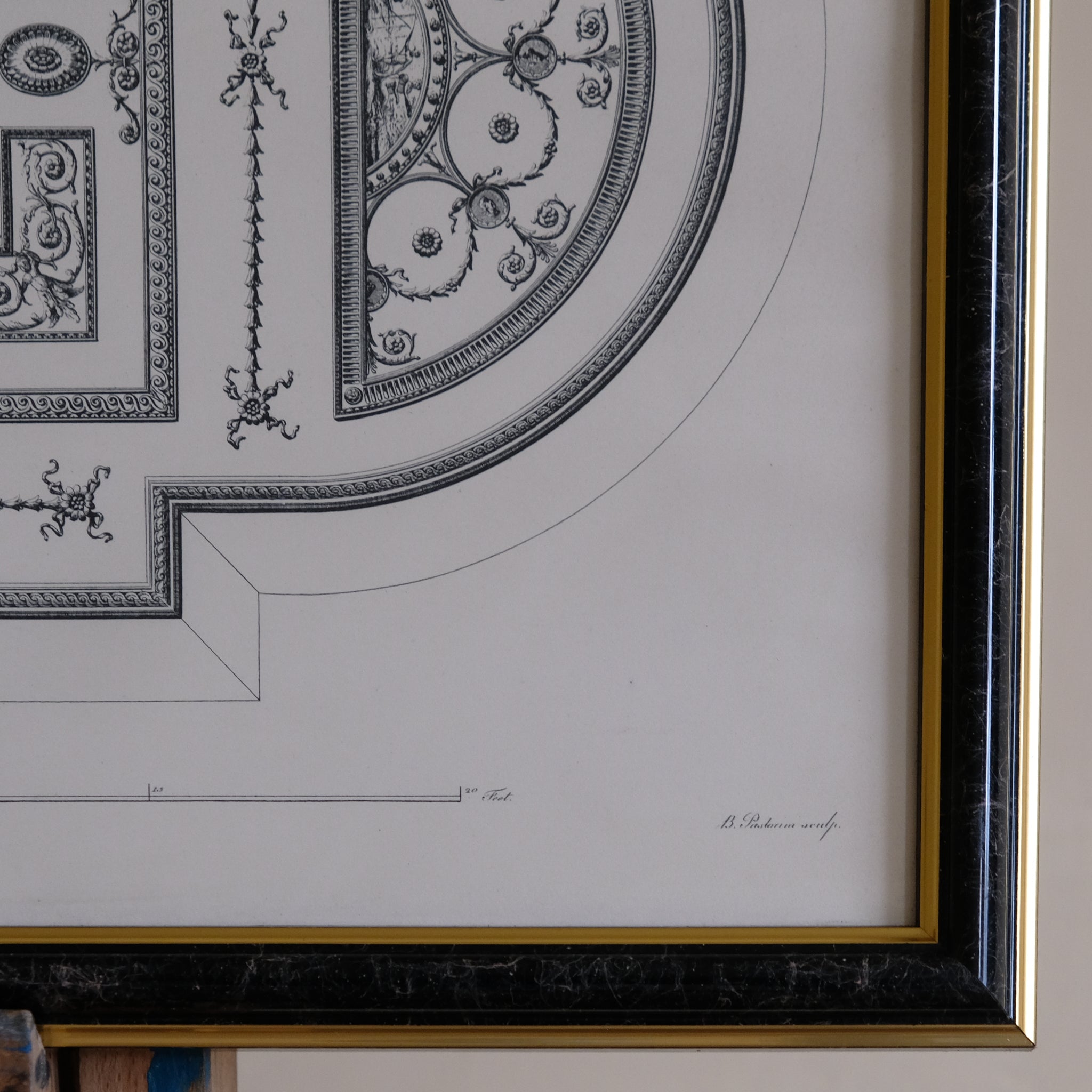 DESIGN OF THE CEILING IN LADY BUTE'S DRESSING ROOM, AFTER ROBERT ADAM