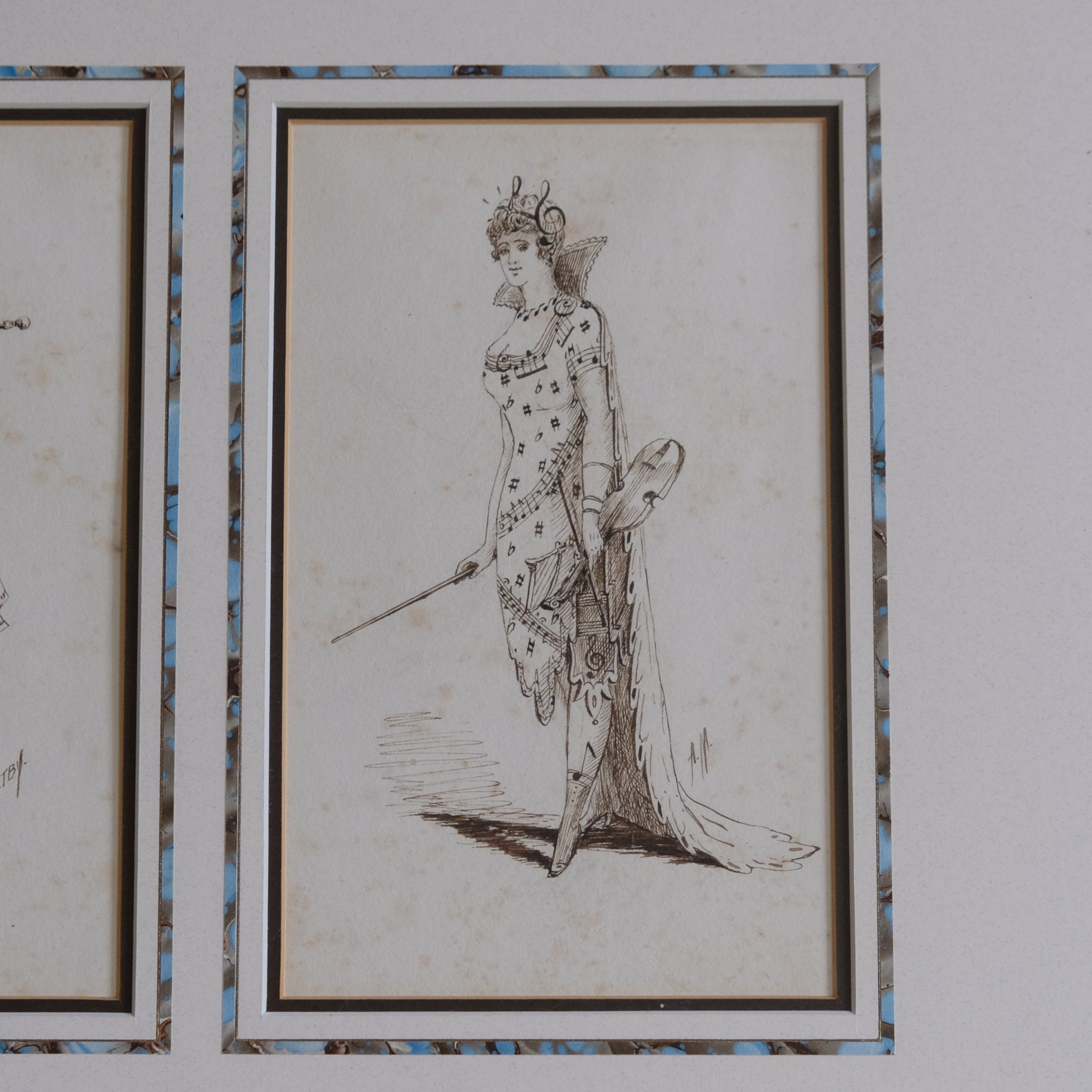 TWO COSTUME DESIGNS BY ALFRED MALTBY
