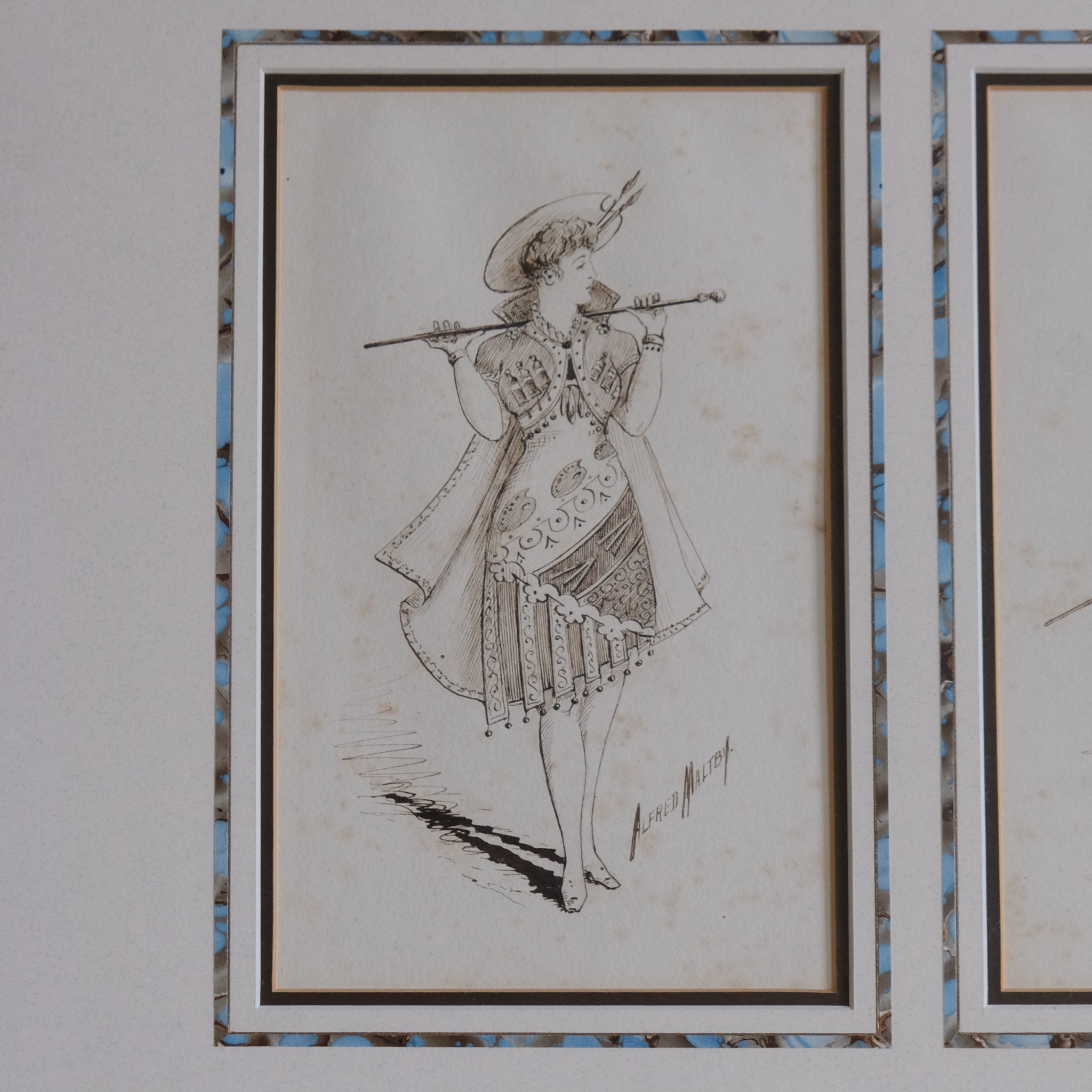 TWO COSTUME DESIGNS BY ALFRED MALTBY
