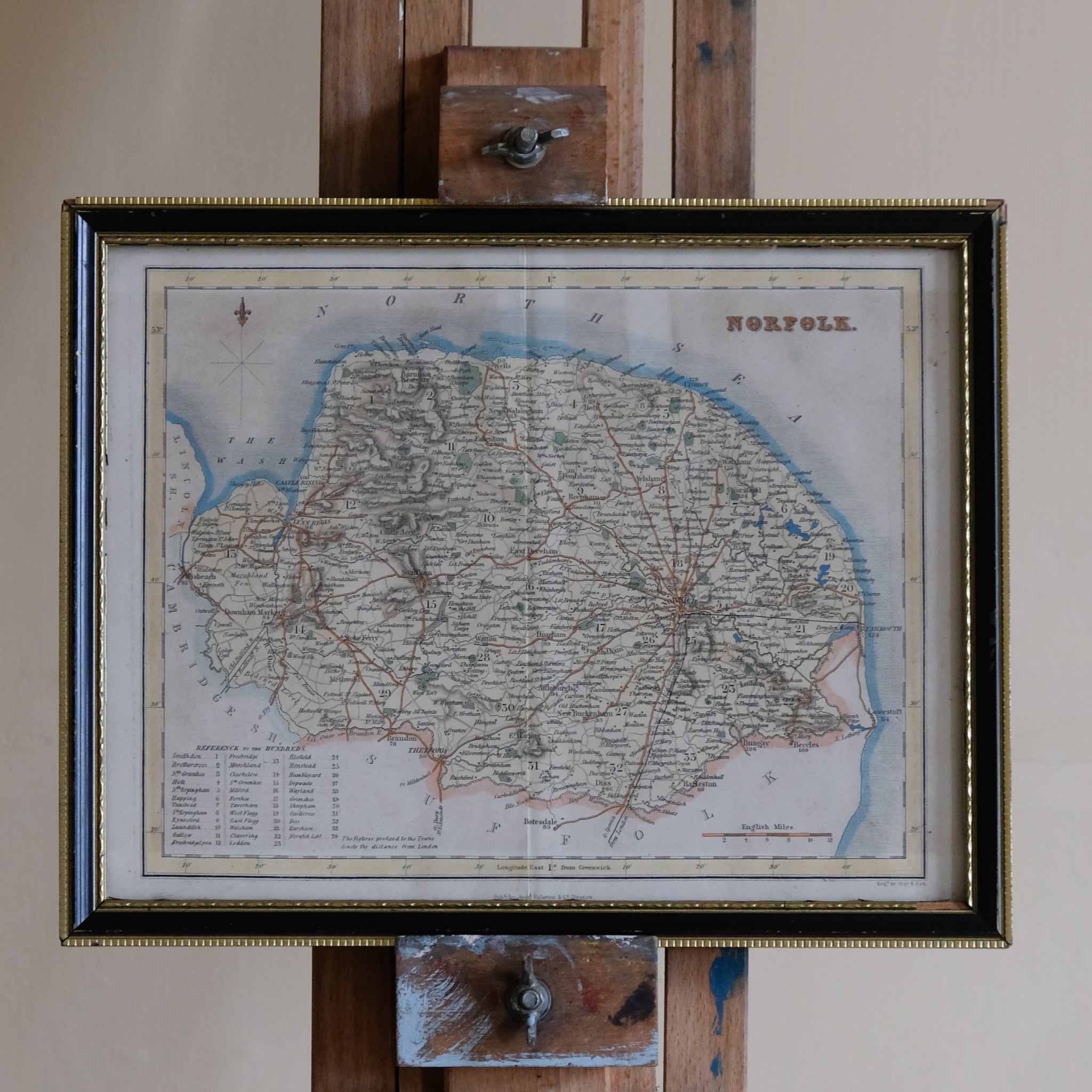 MAP OF NORFOLK BY GRAY & SON