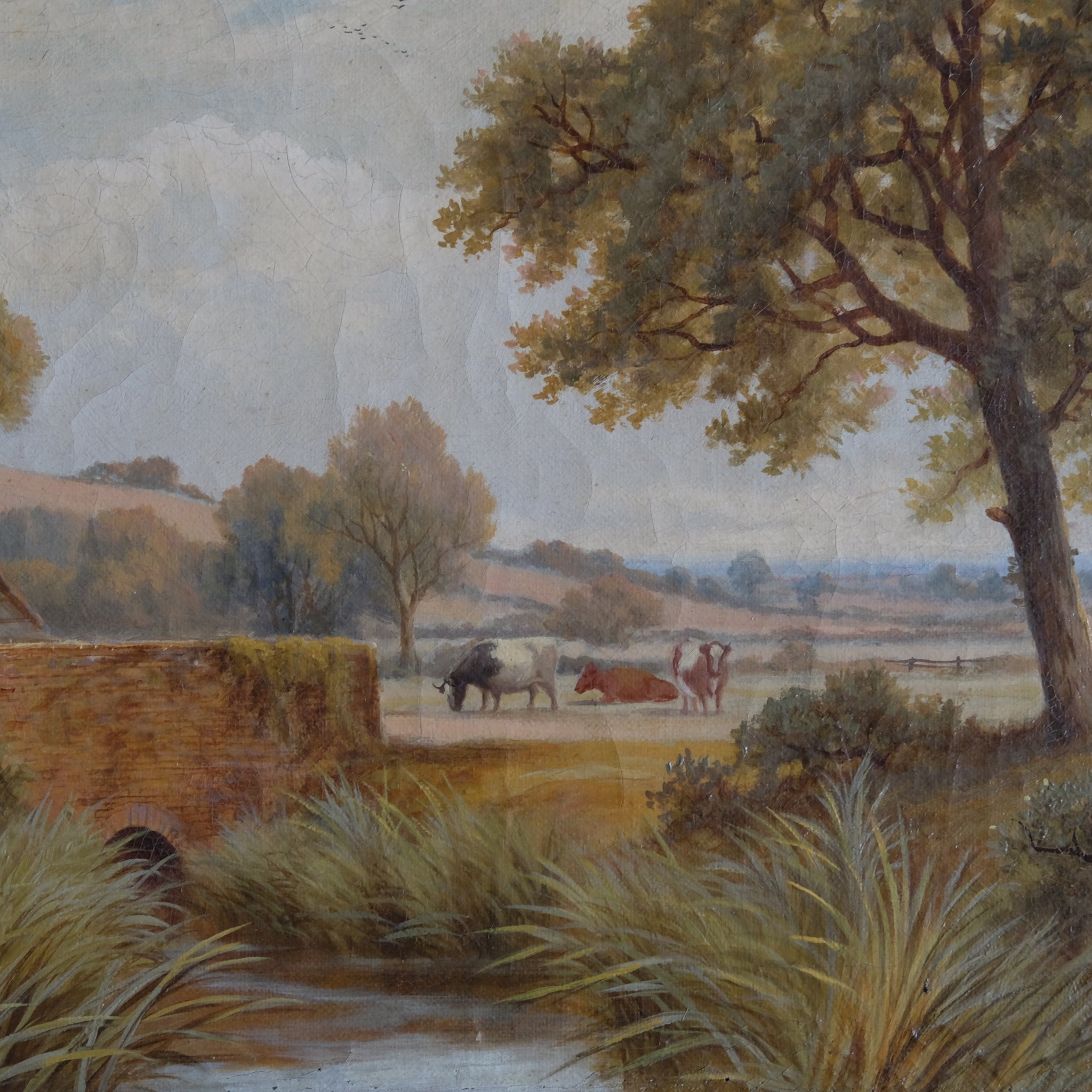 LANDSCAPE WITH A GOOSE GIRL ATTRIBUTED TO C H MAIDANERST