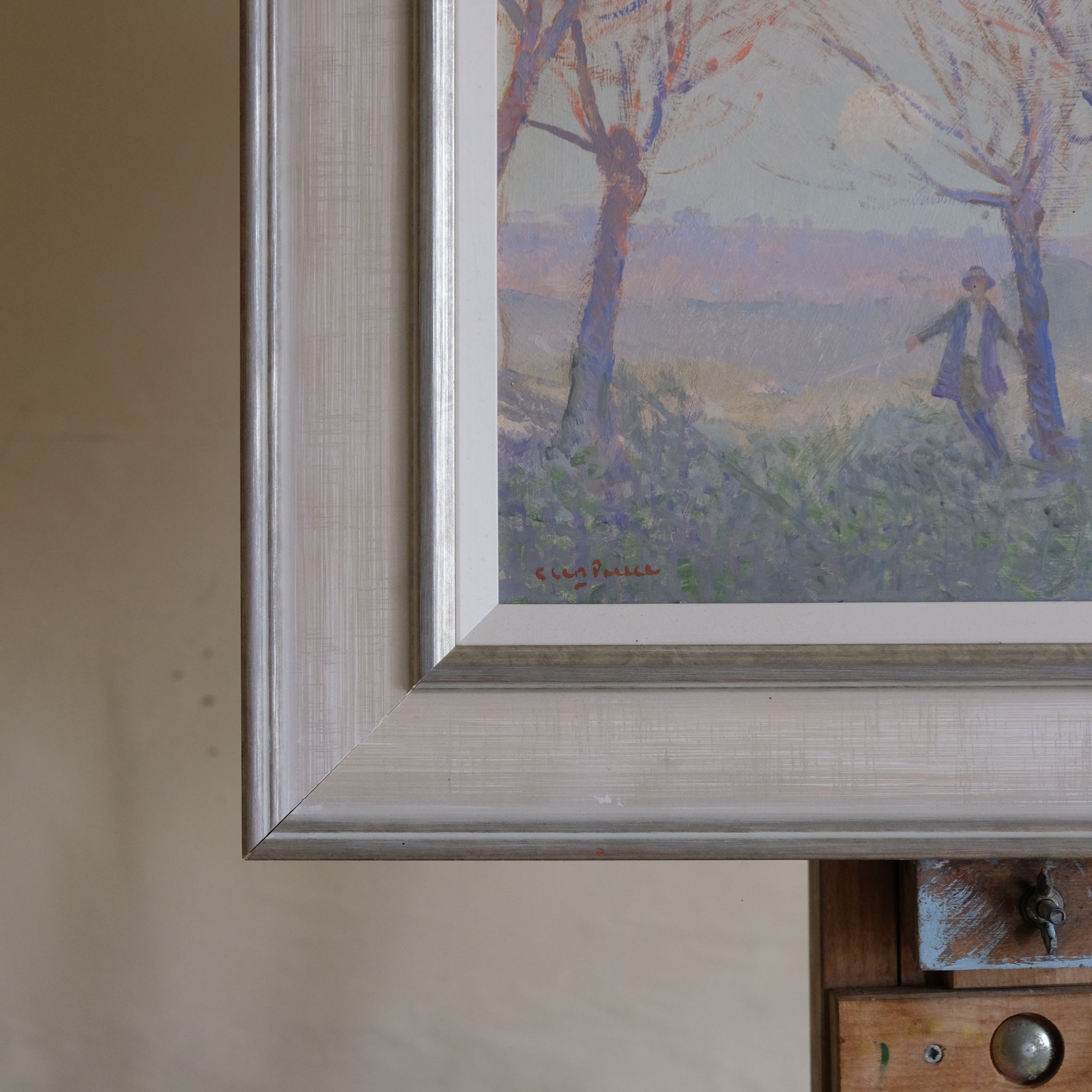 20TH CENTURY OIL ON BOARD PAINTING 'GHOST' BY GLEN PREECE