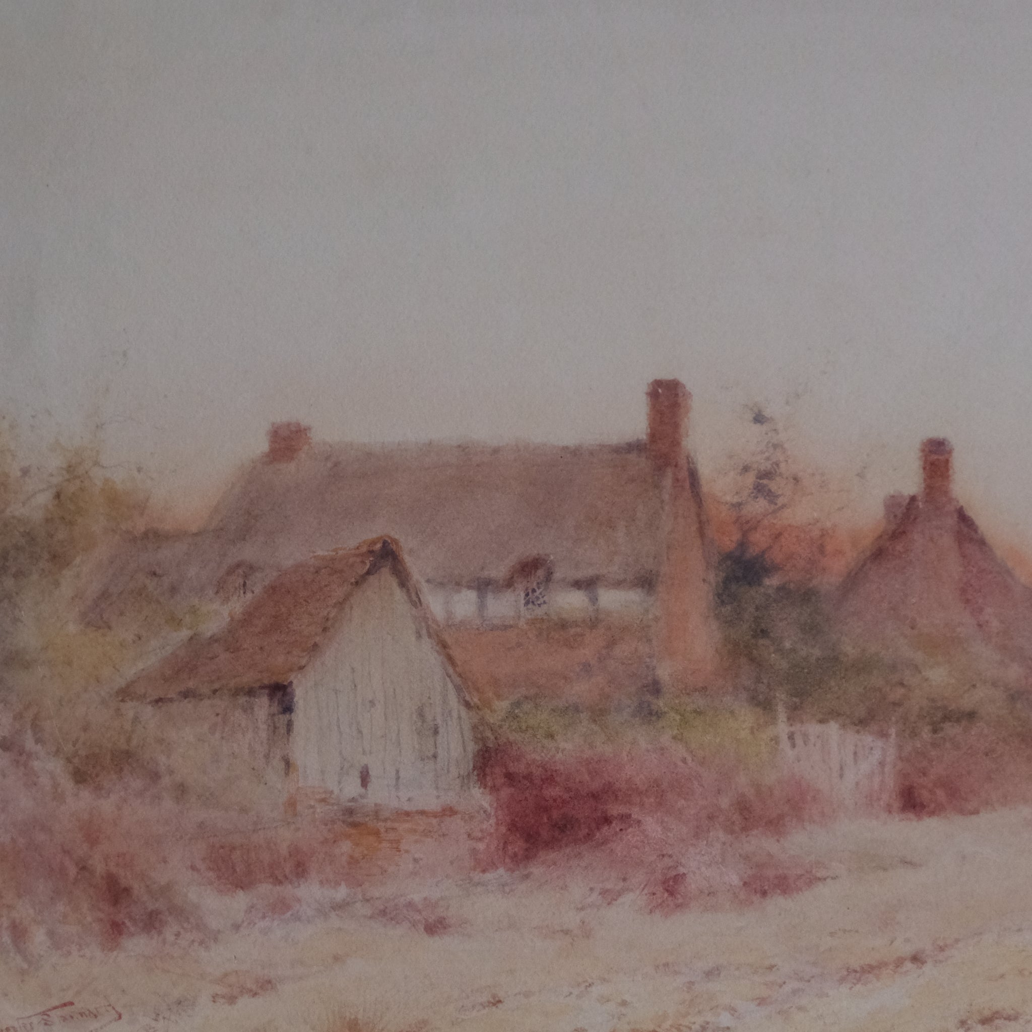 A View of Bolnhurst at Dawn, Bedfordshire