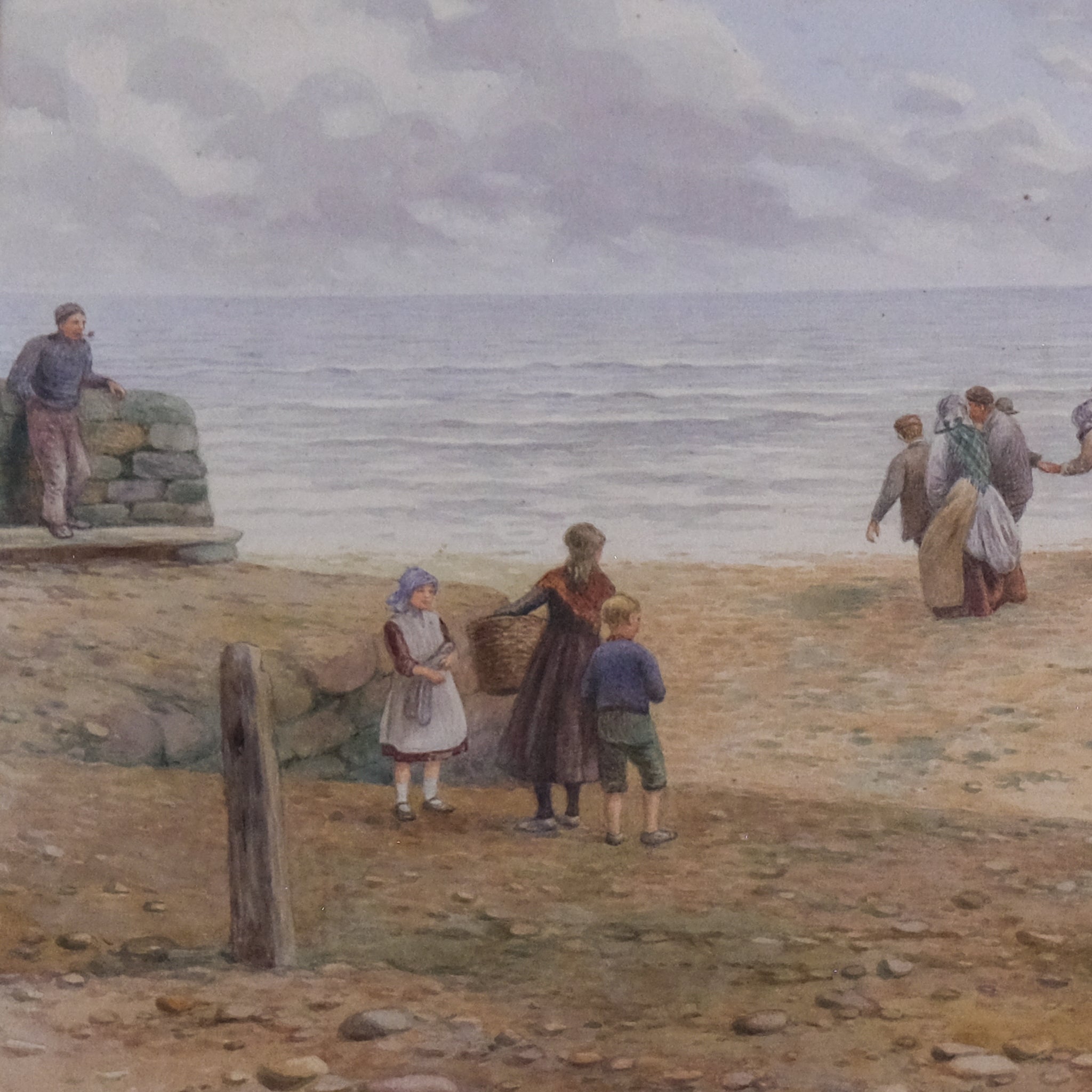 Hauling the Boat by Kate E. Booth (1850–1898)