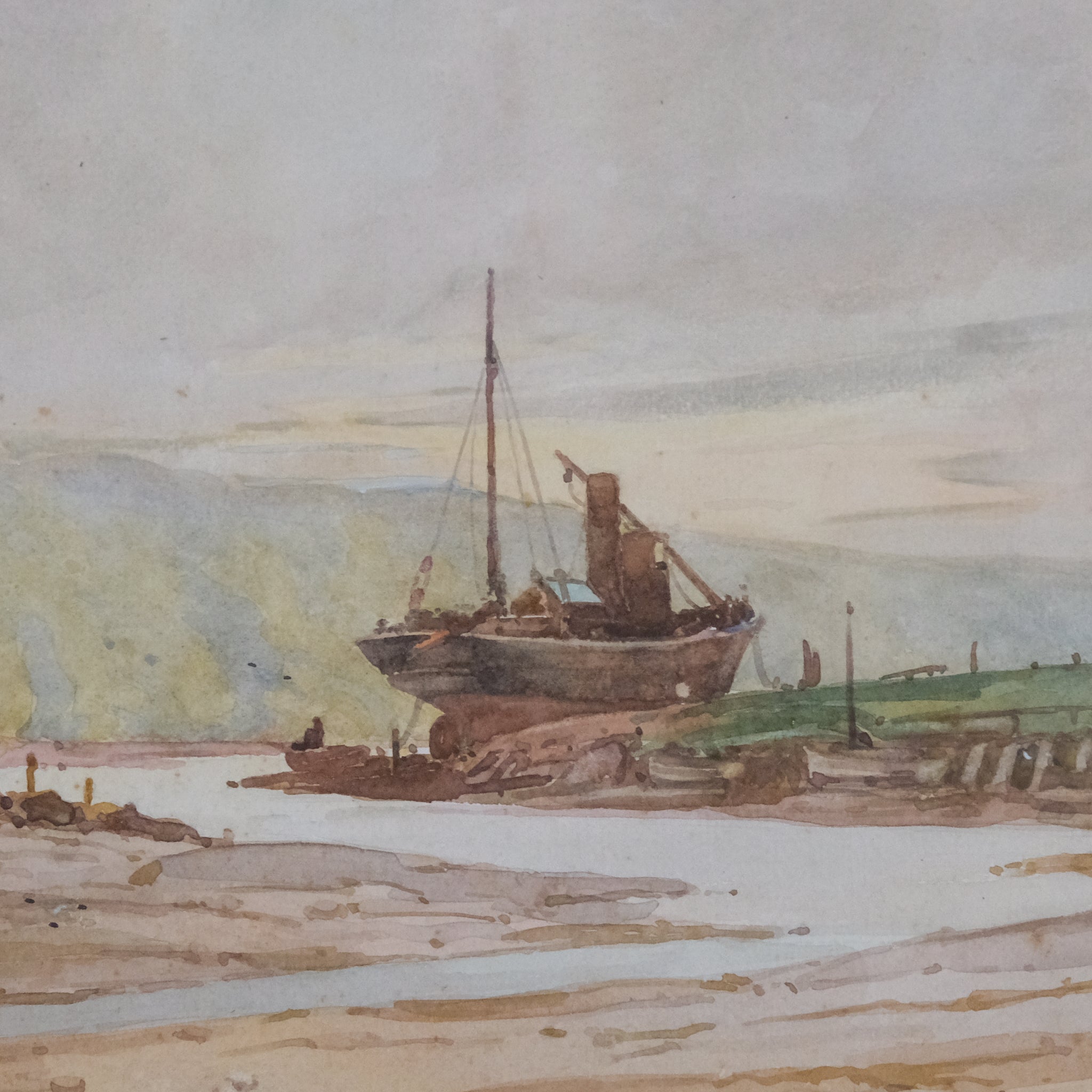 ESTUARY AT LOW TIDE BY JOHN HAROLD BLAKELEY