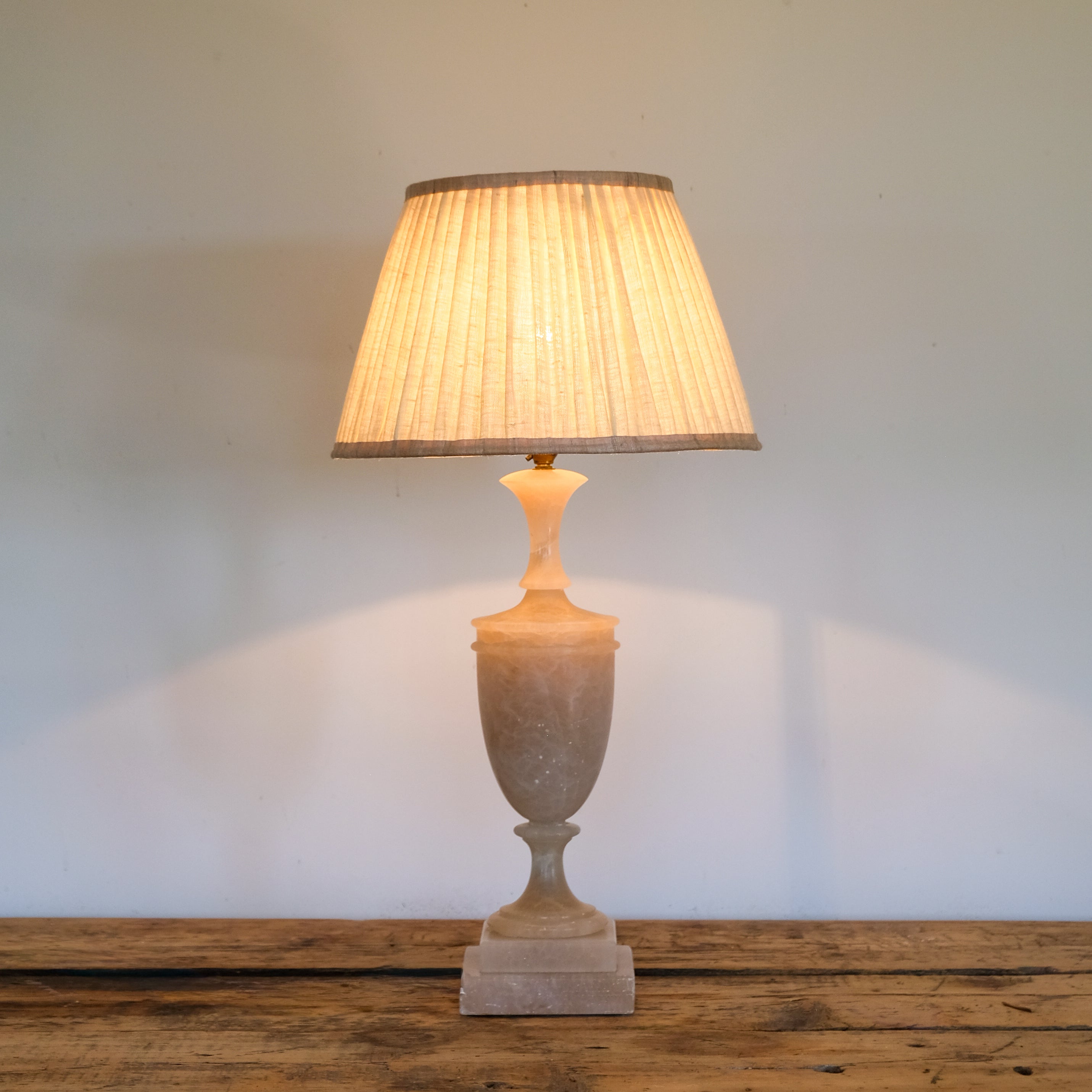 Stone Urn Shaped Table Lamp