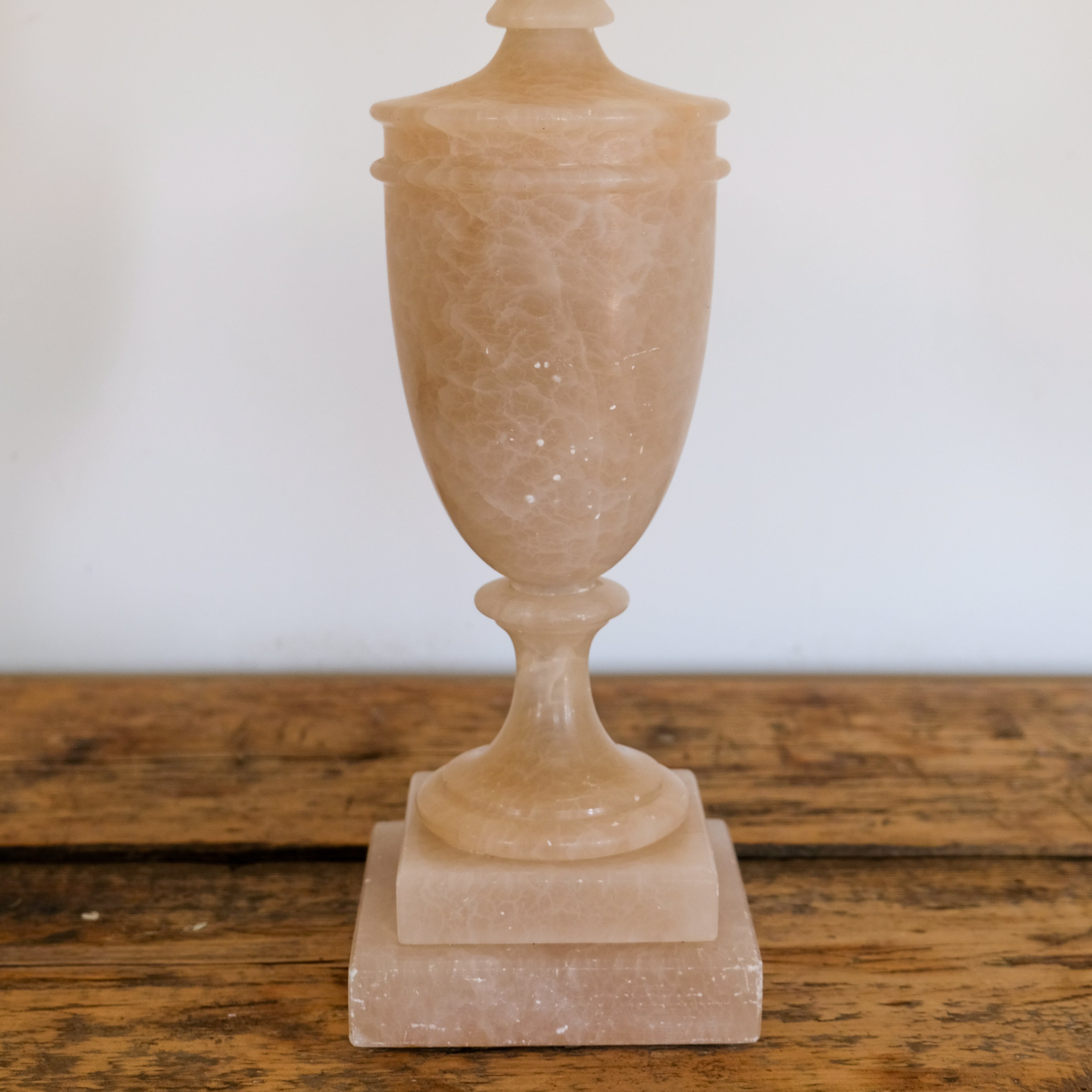 Stone Urn Shaped Table Lamp