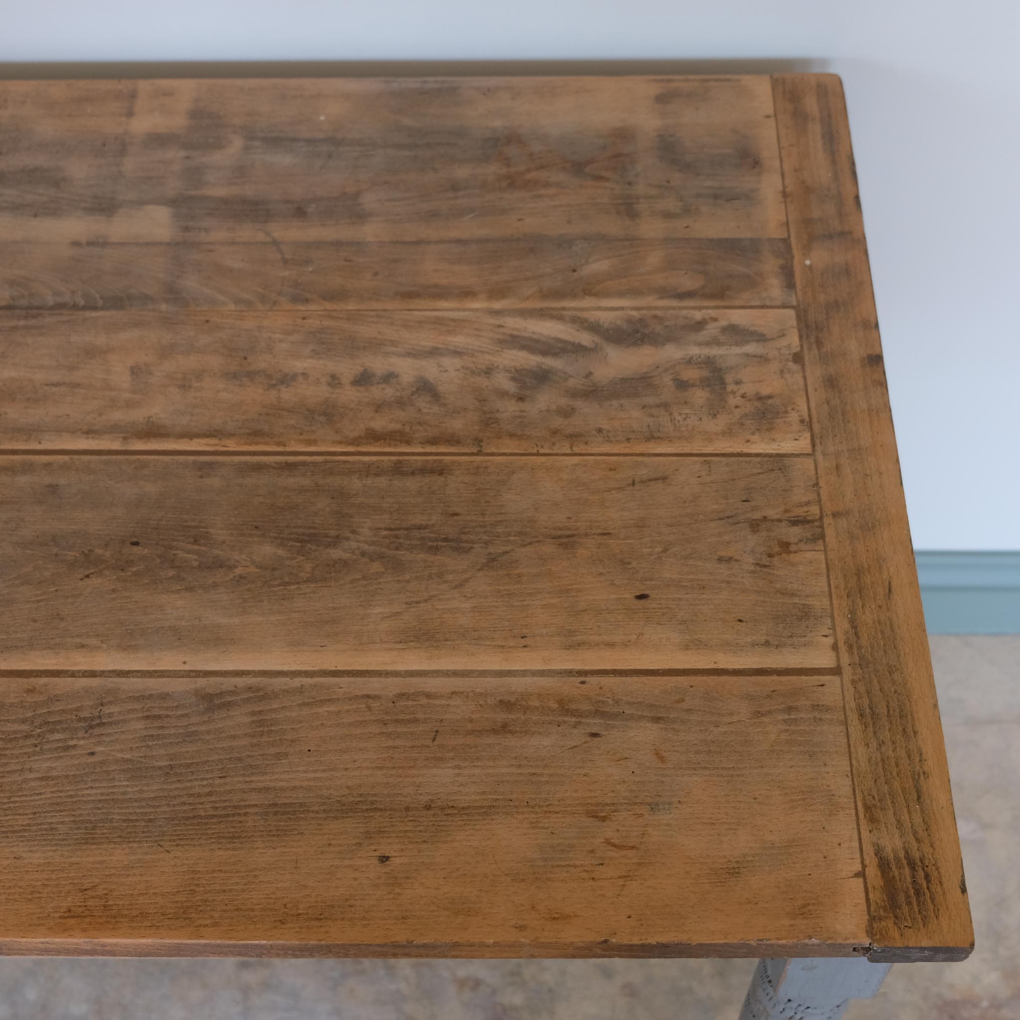 EDWARDIAN PAINTED DESK / DRESSING TABLE / KITCHEN PREP TABLE