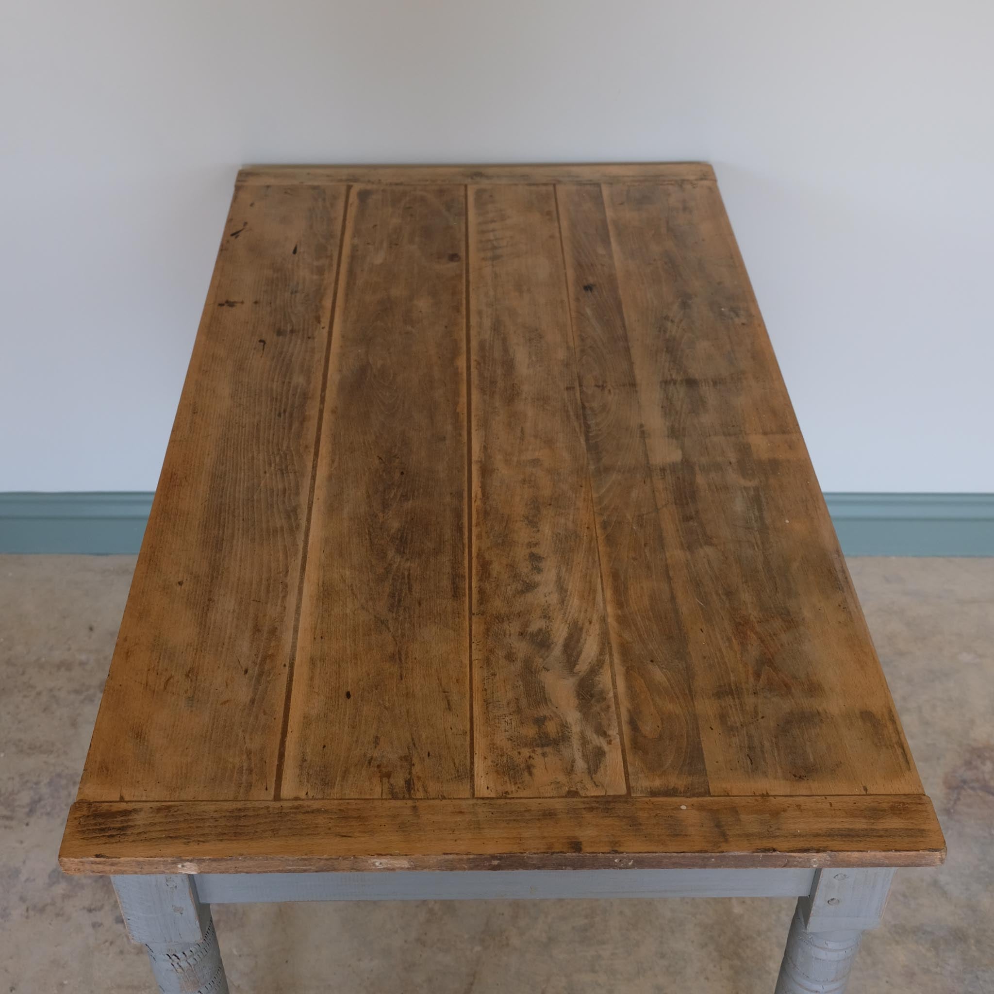 EDWARDIAN PAINTED DESK / DRESSING TABLE / KITCHEN PREP TABLE