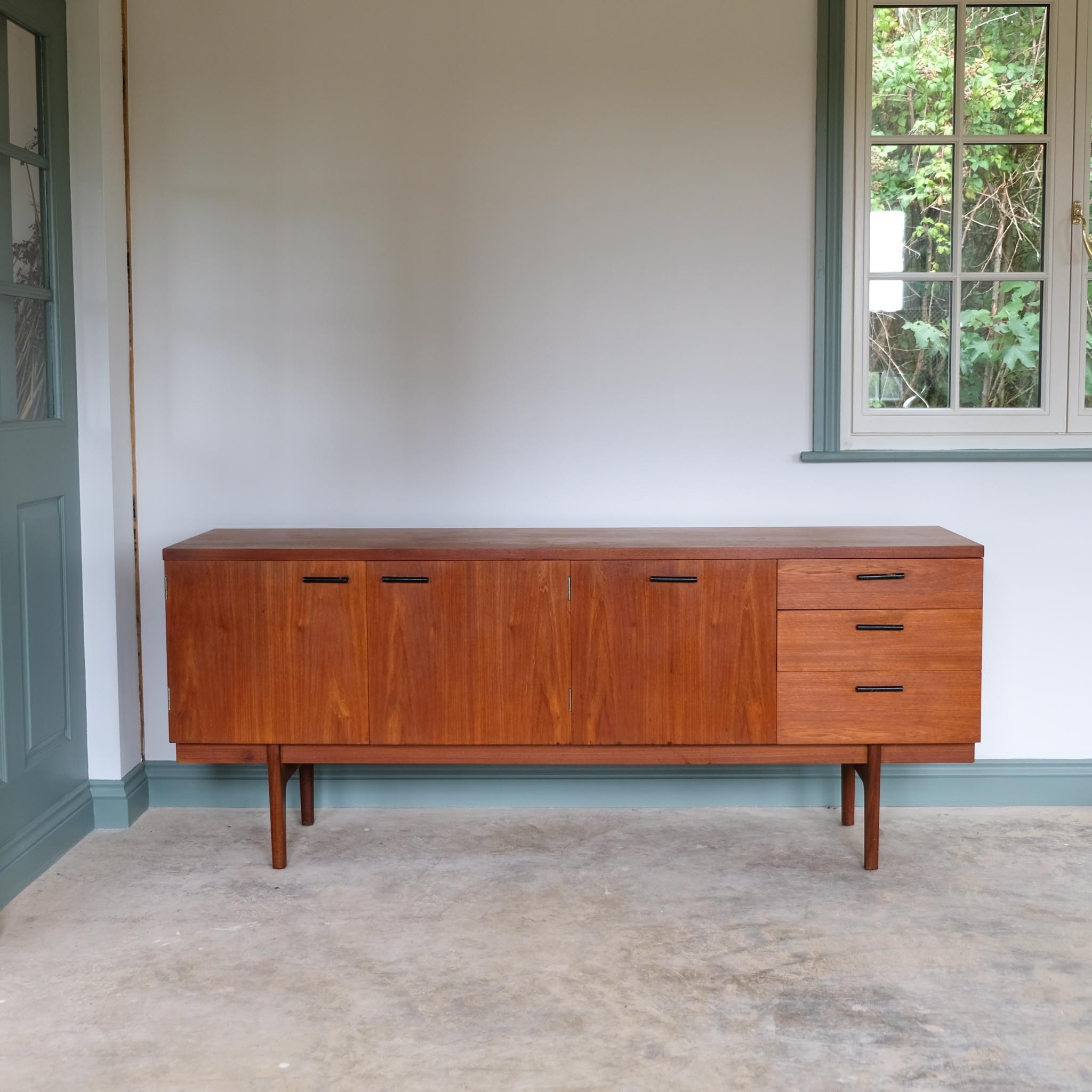 MIDCENTURY SIDEBOARD BY GUNTHER HOFFSTEAD FOR UNIFLEX