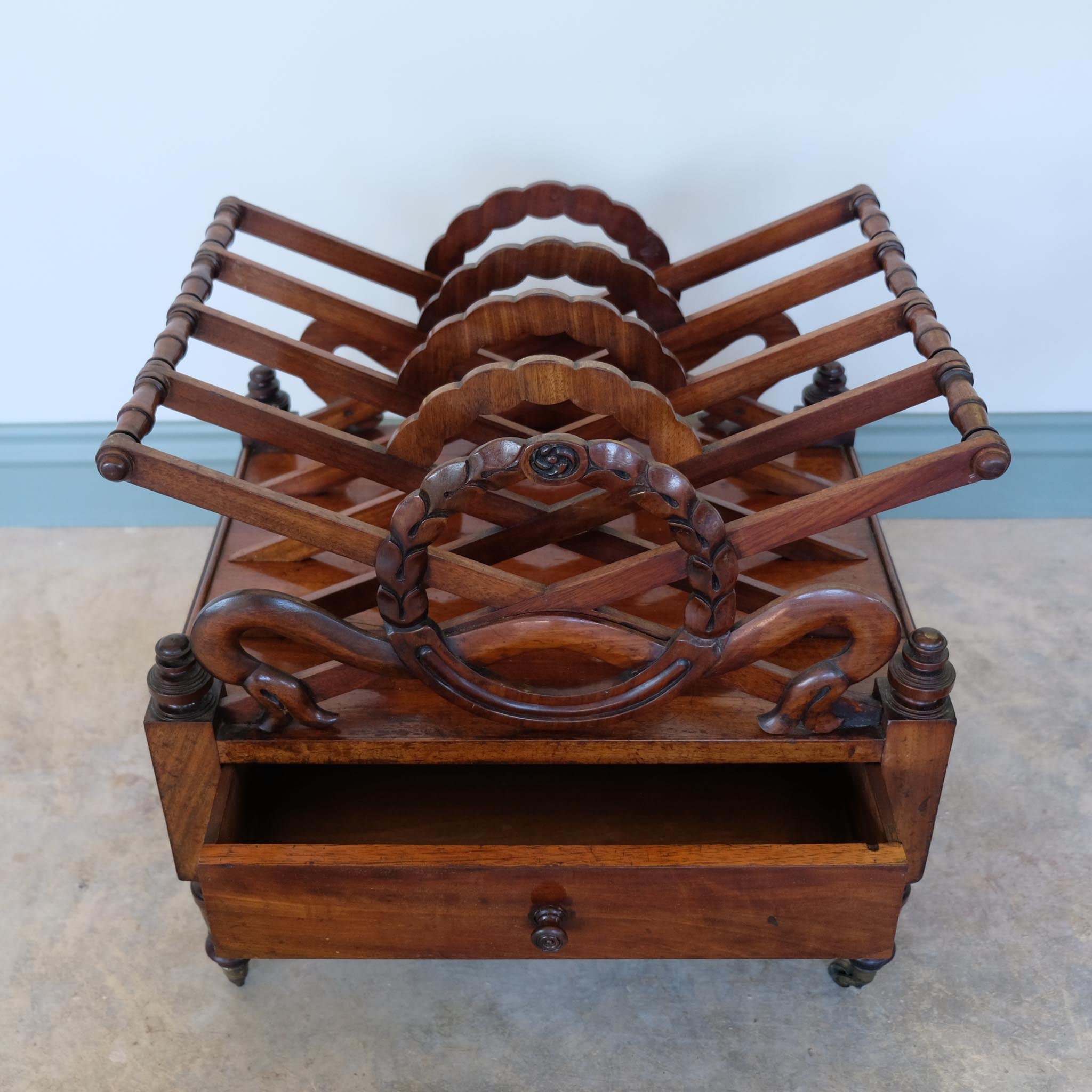 GEORGIAN MAHOGANY CANTERBURY