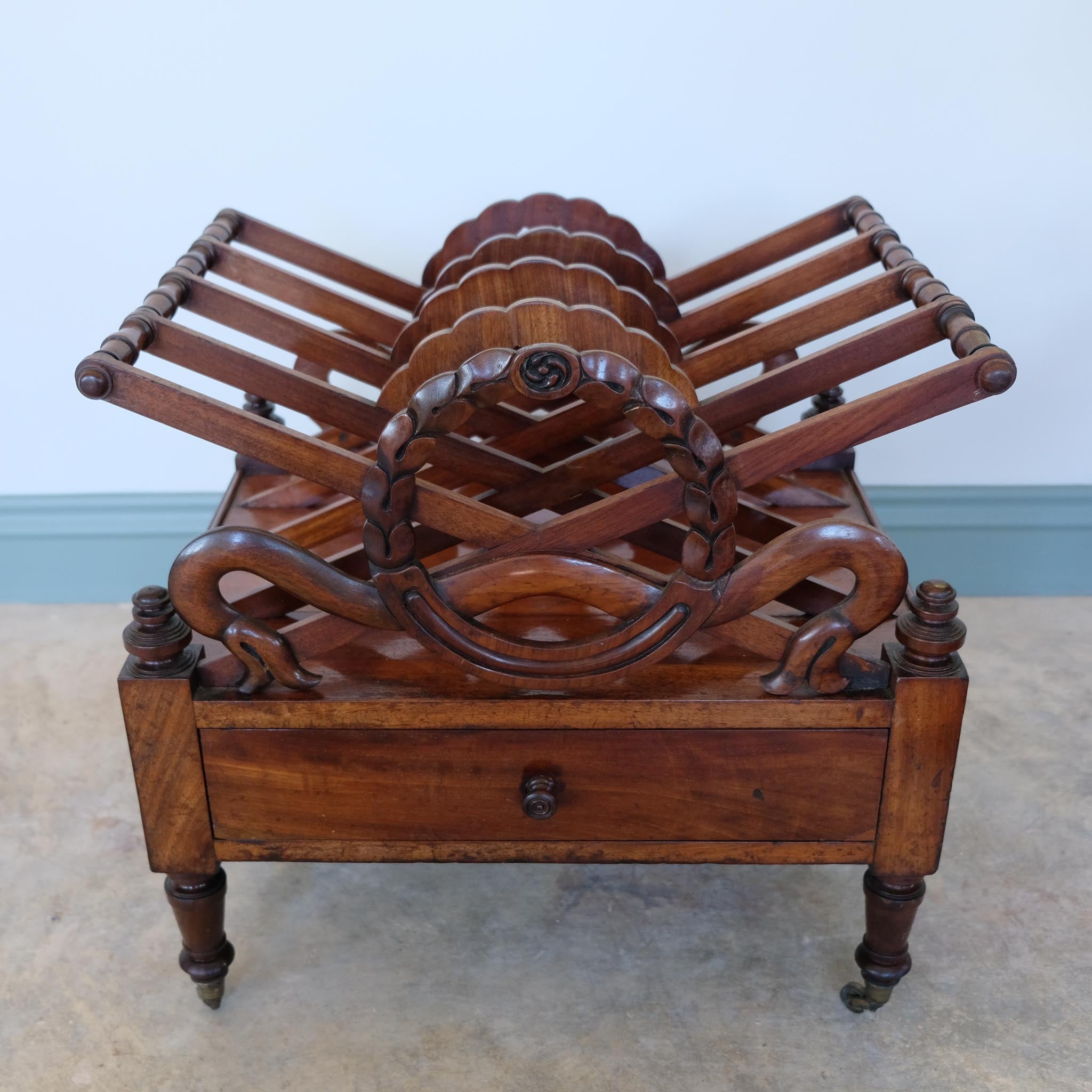 GEORGIAN MAHOGANY CANTERBURY