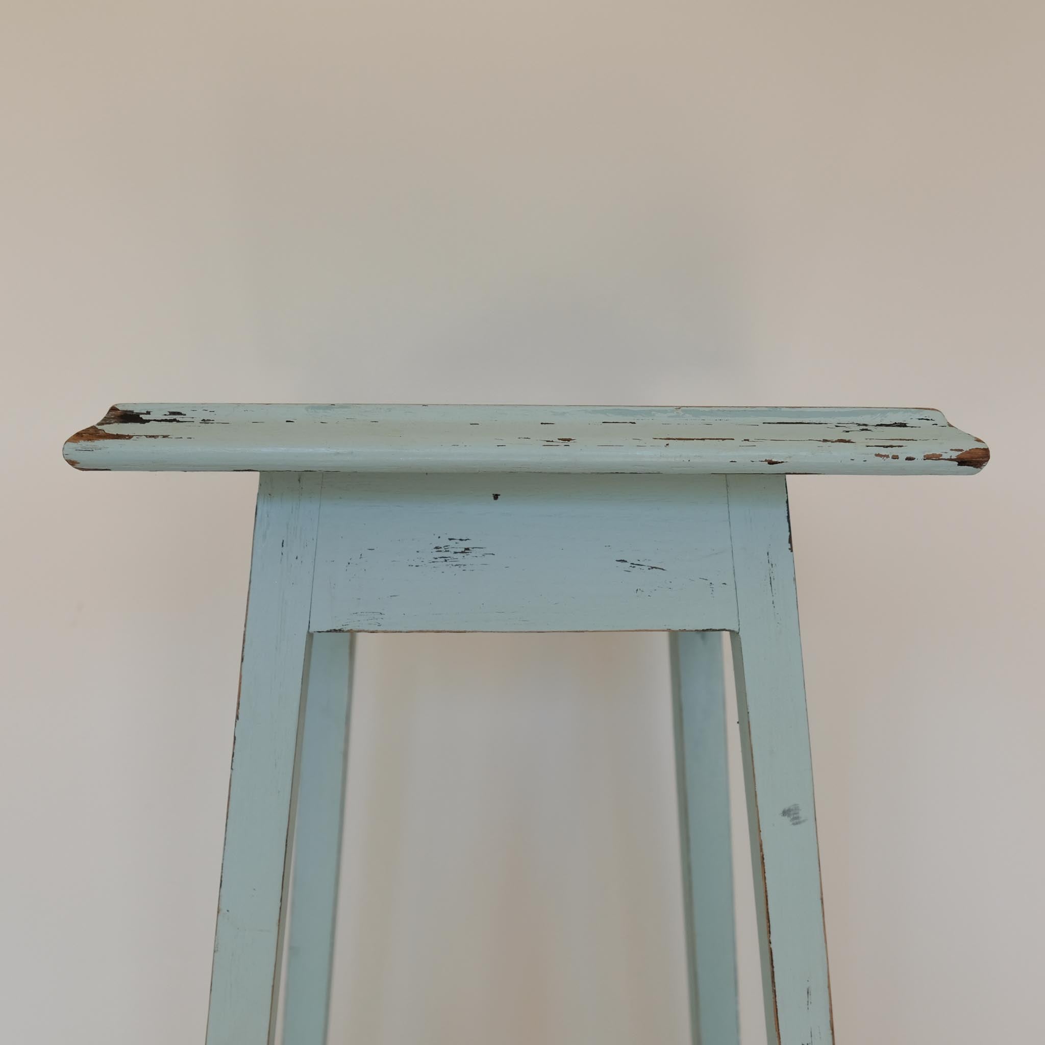 BLUE PAINTED JARDINIERE