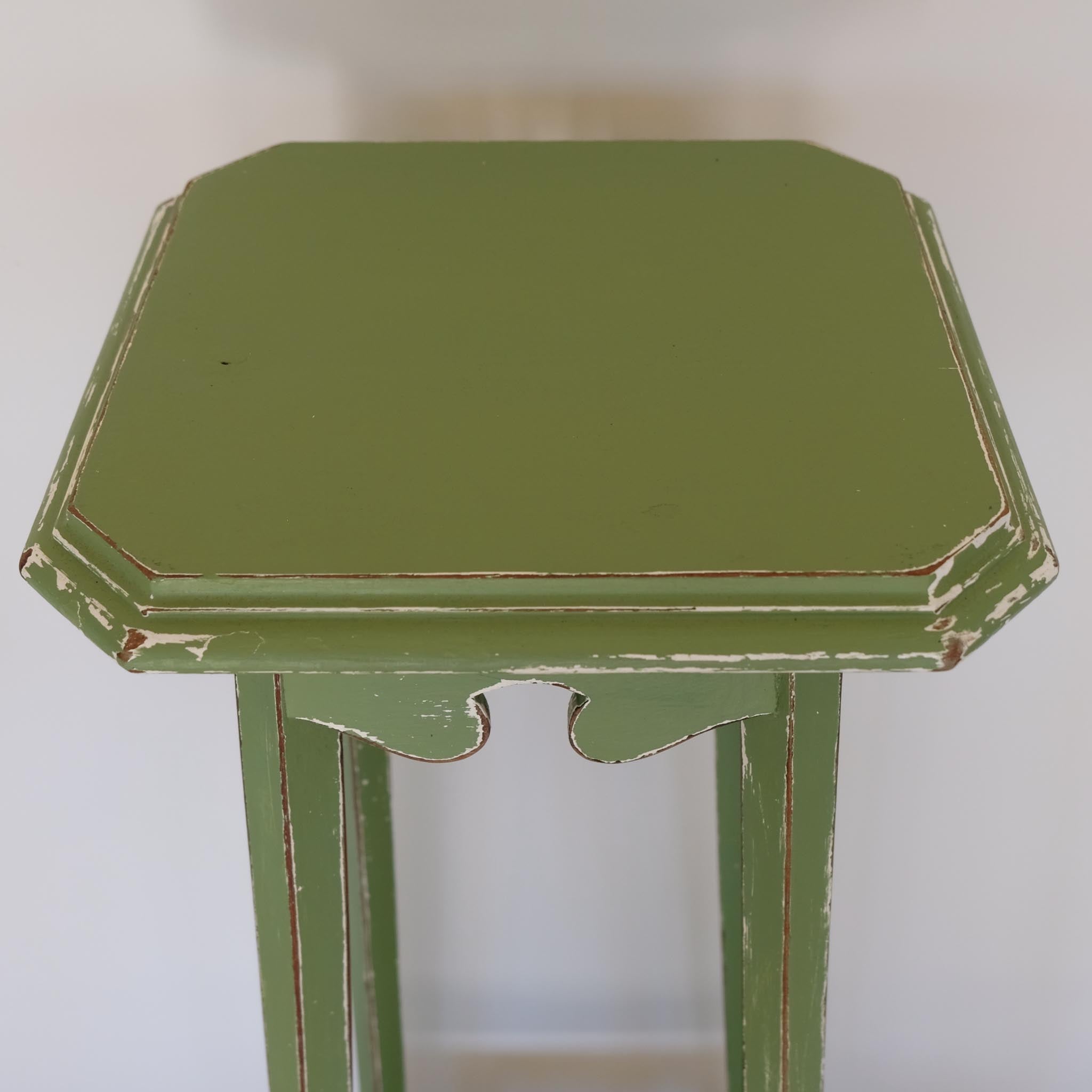 GREEN PAINTED JARDINIERE