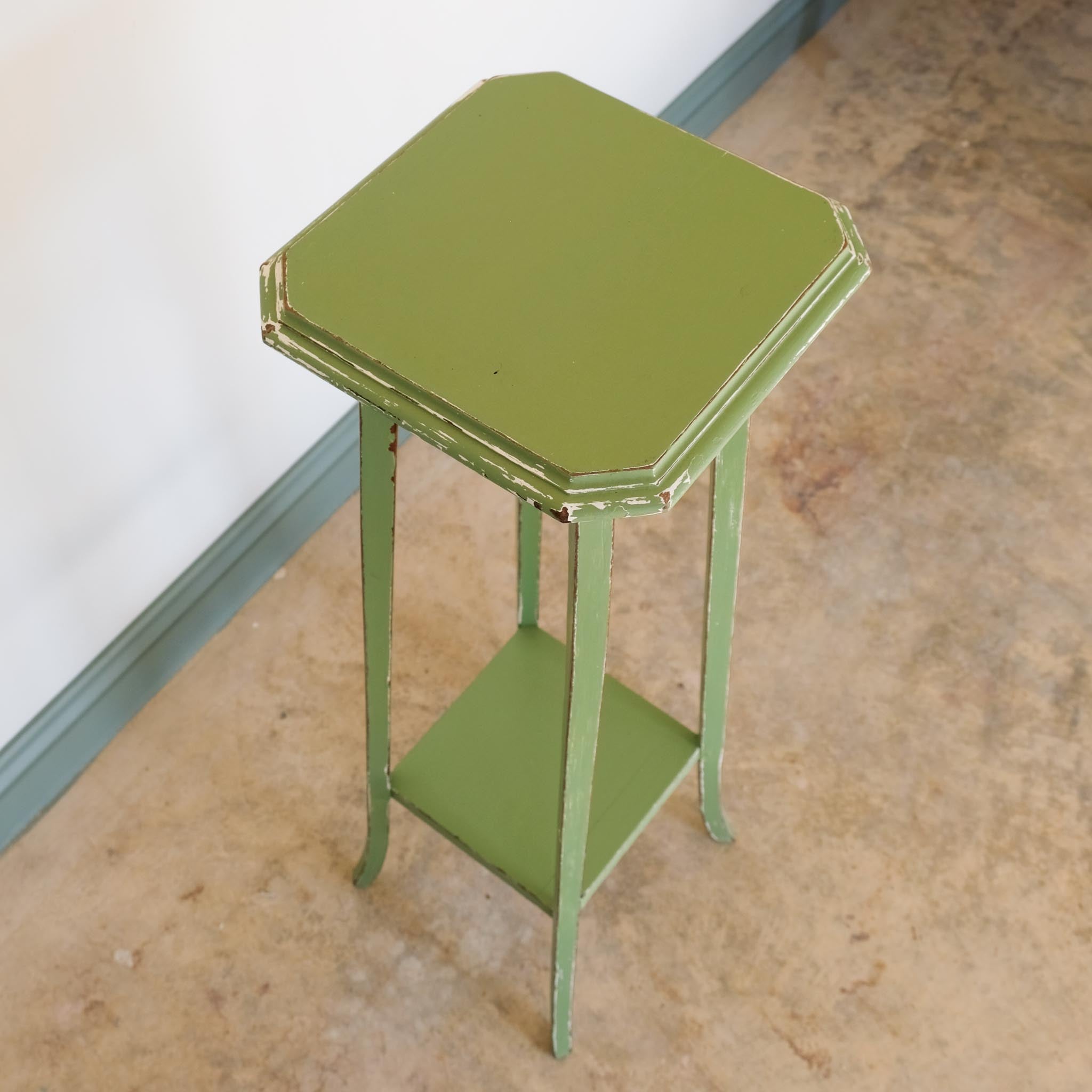 GREEN PAINTED JARDINIERE