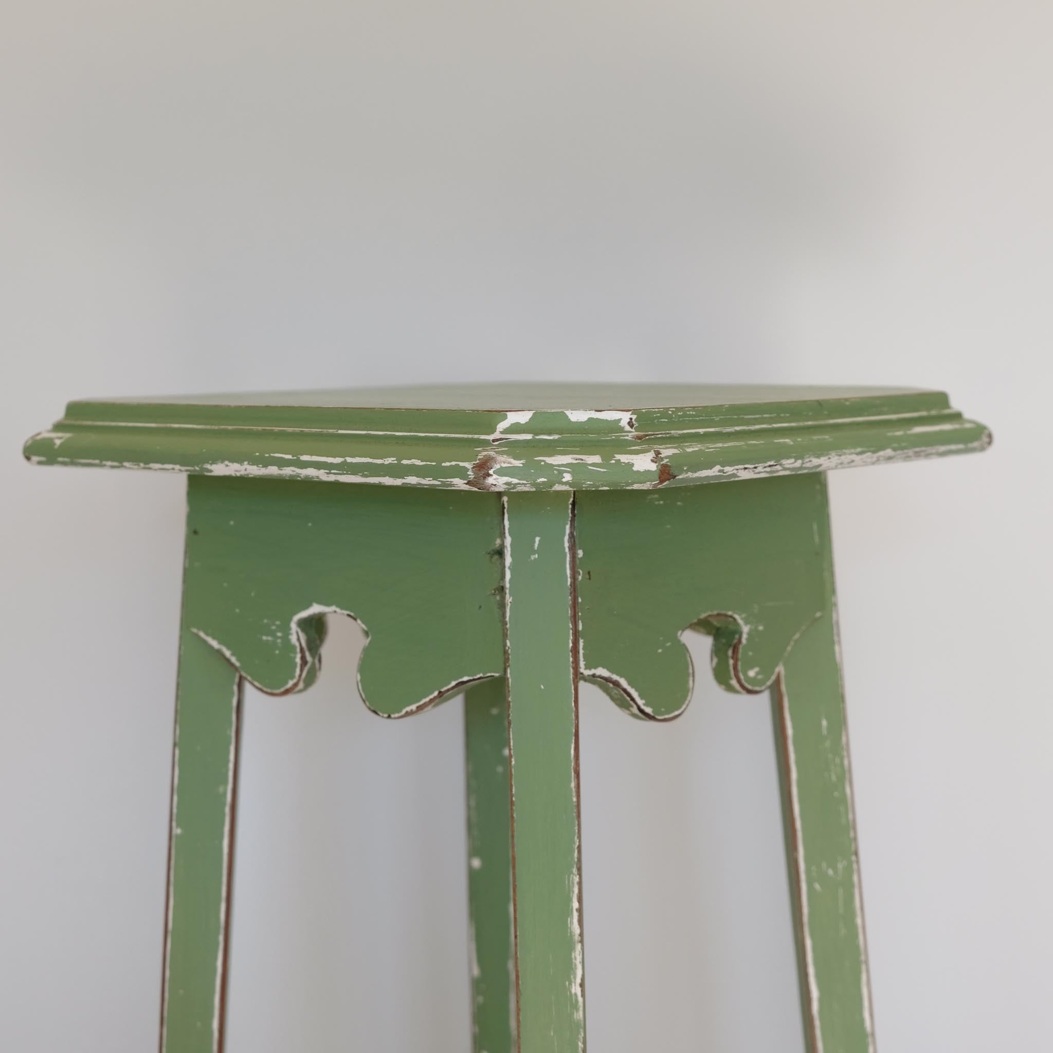 GREEN PAINTED JARDINIERE