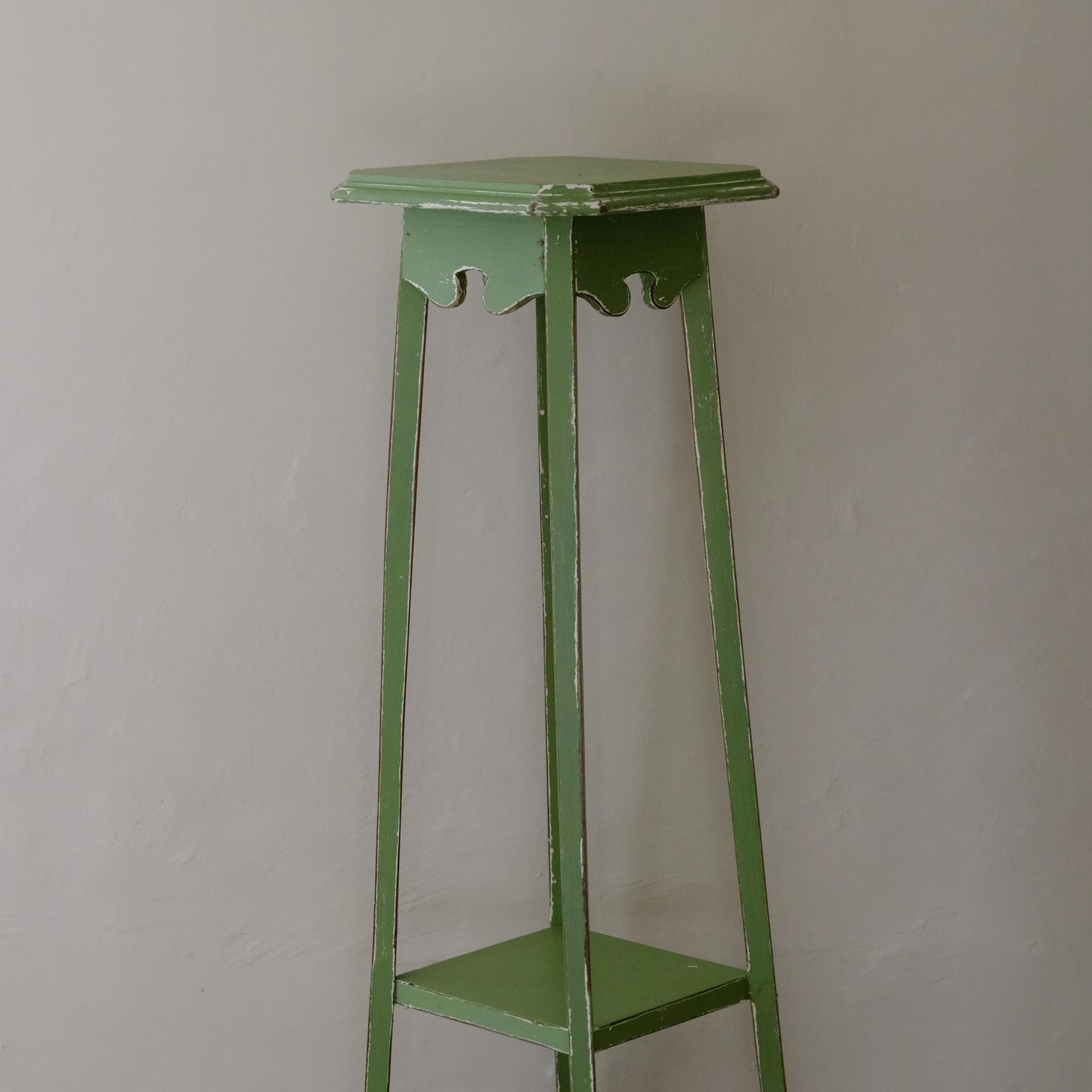 GREEN PAINTED JARDINIERE