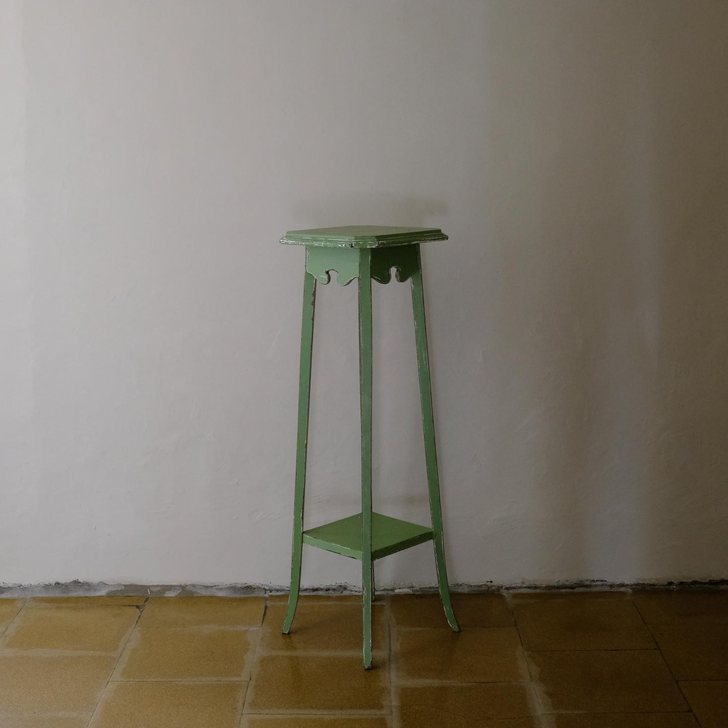 GREEN PAINTED JARDINIERE