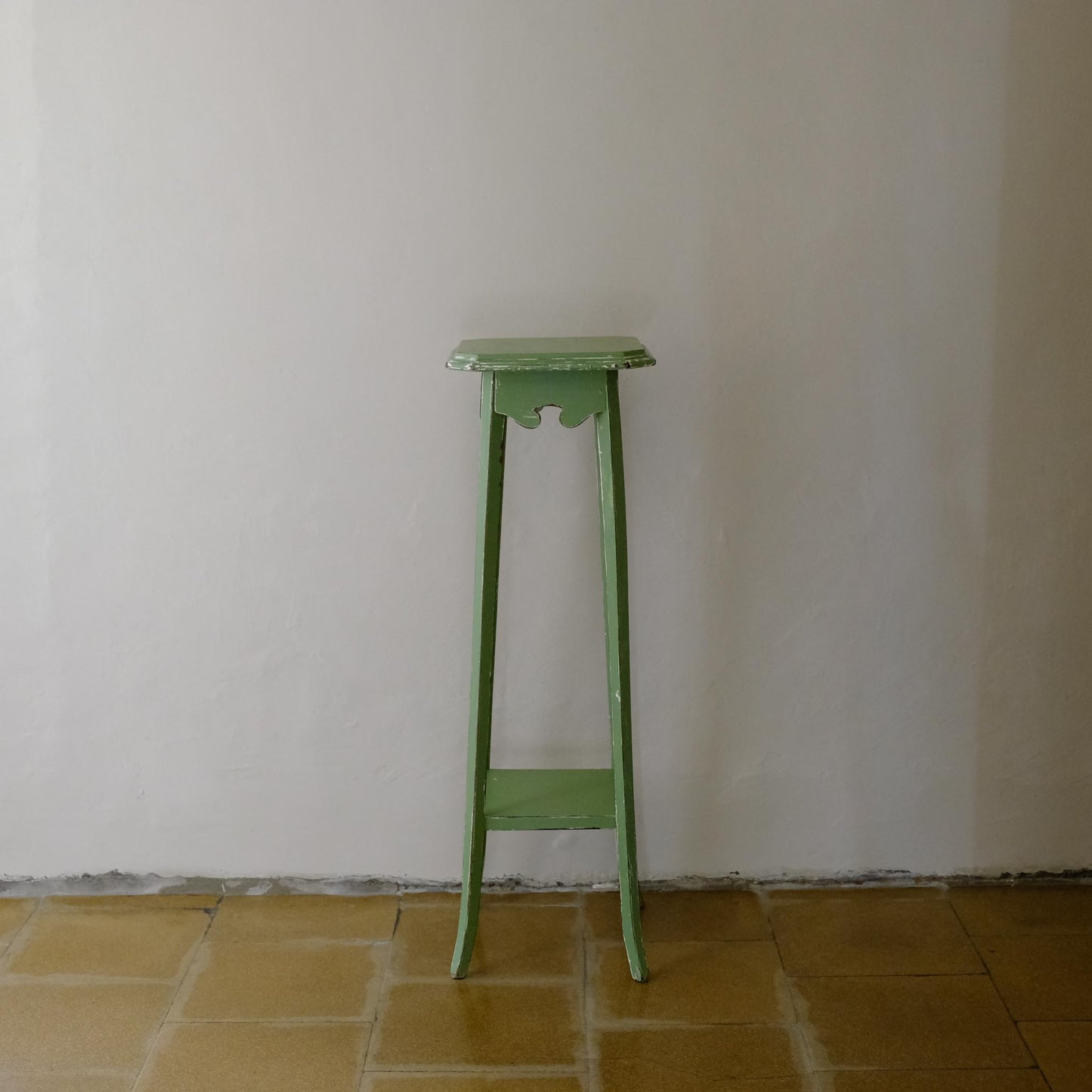 GREEN PAINTED JARDINIERE