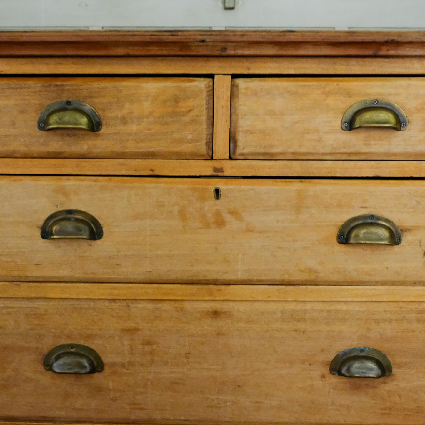 EDWARDIAN PINE CHEST OF DRAWERS