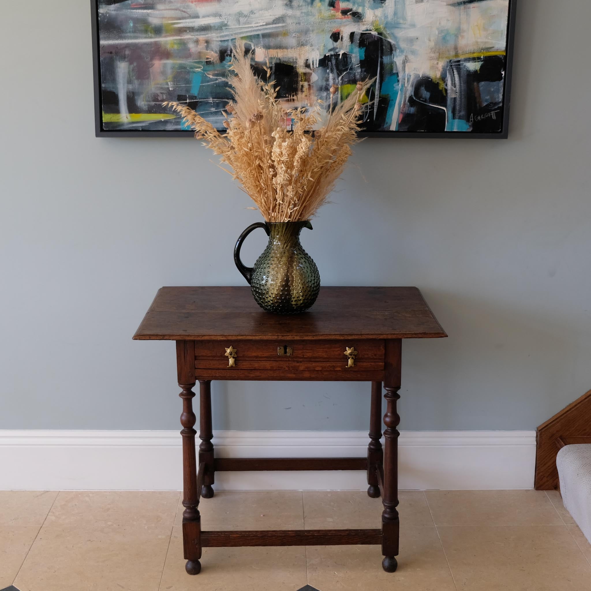 18TH CENTURY OAK SIDE TABLE
