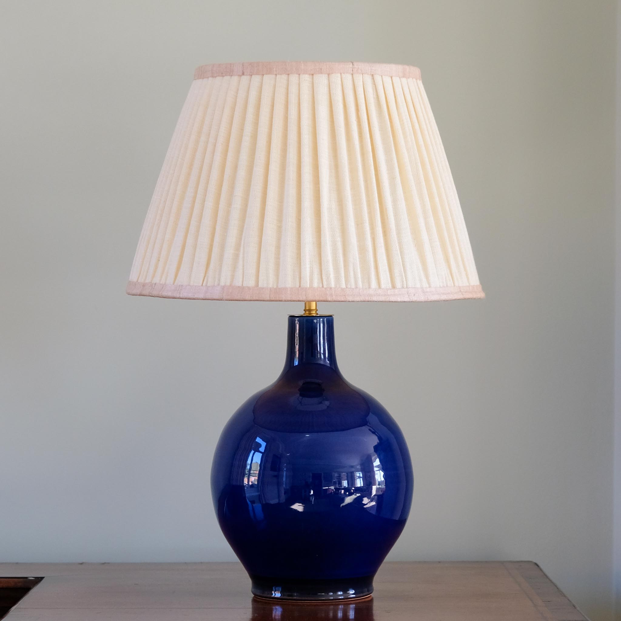 LARGE BLUE TABLE LAMP