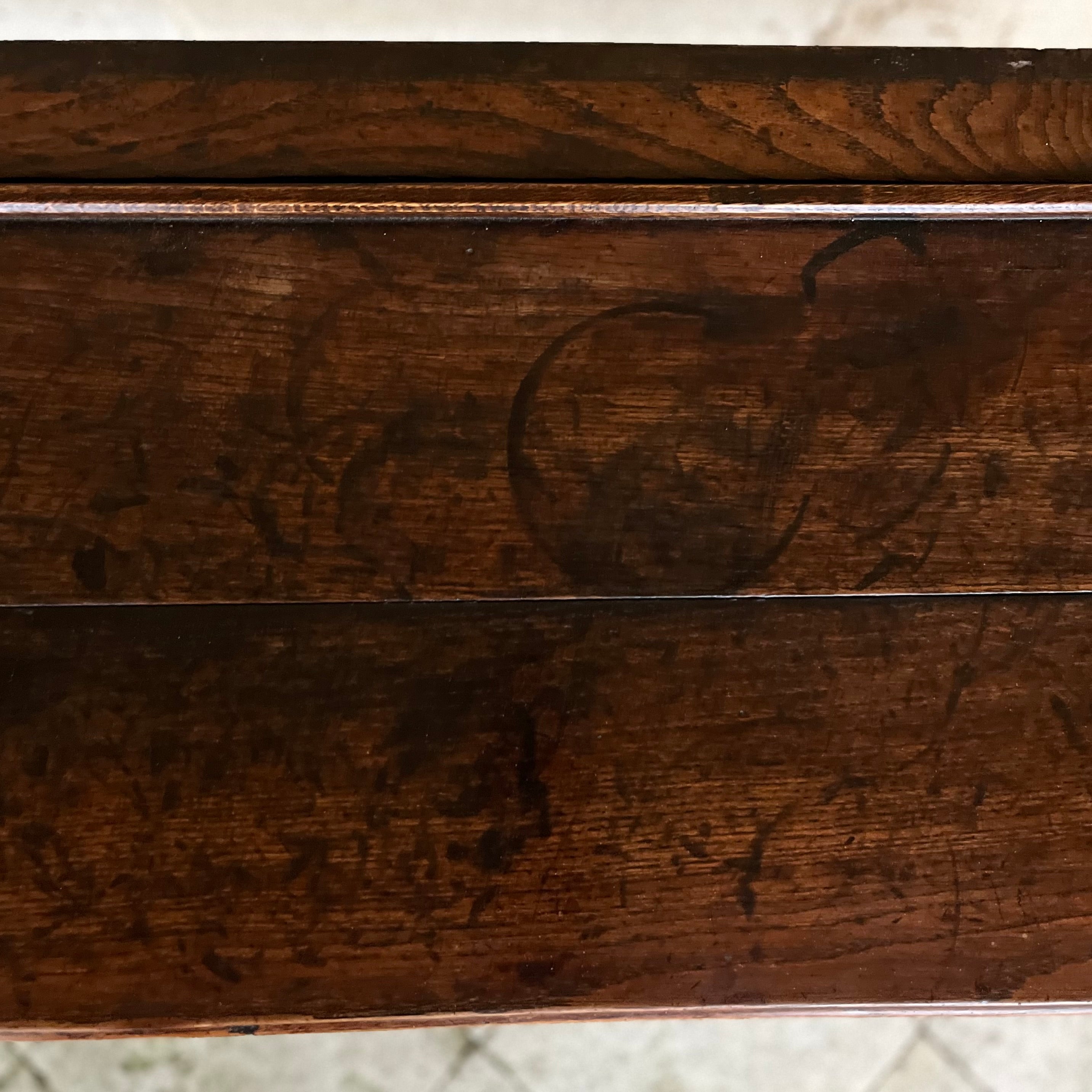 Large Mid-18th Century Oak Dresser Base