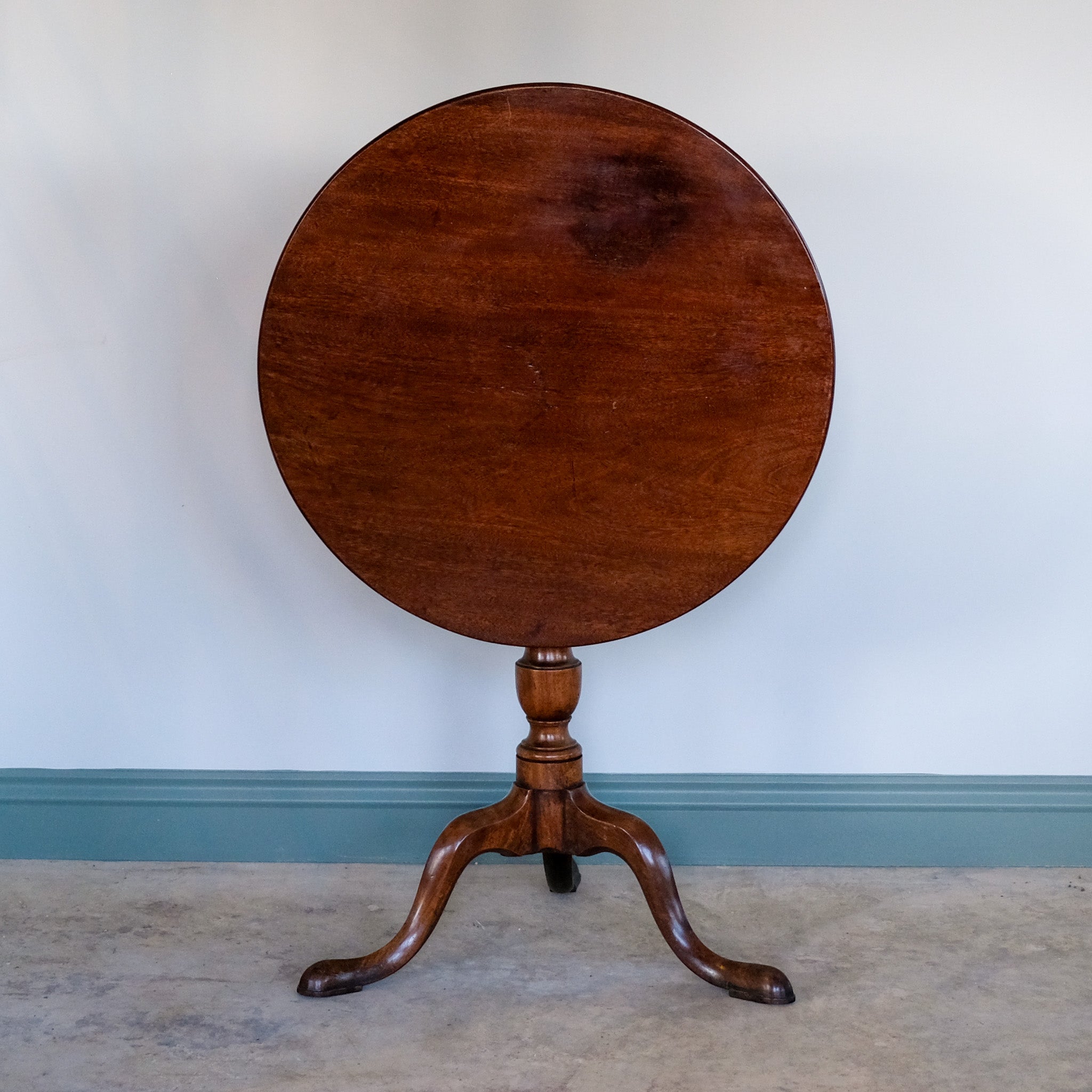 Regency mahogany tilt-top tripod table