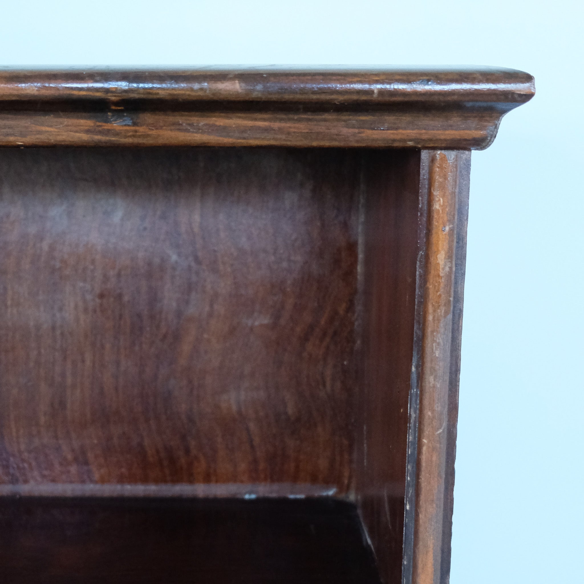 Edwardian faux rosewood open bookcase