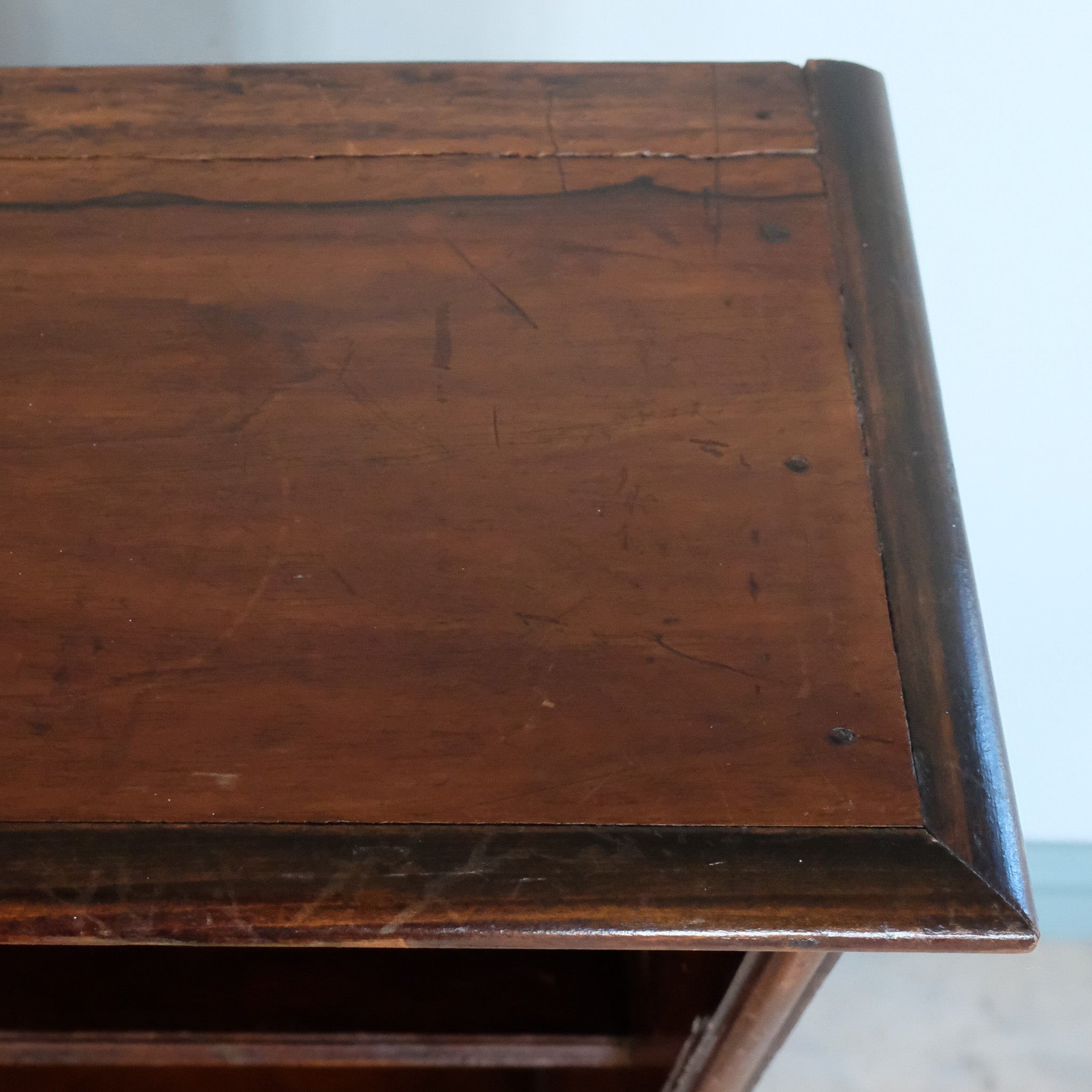 Edwardian faux rosewood open bookcase