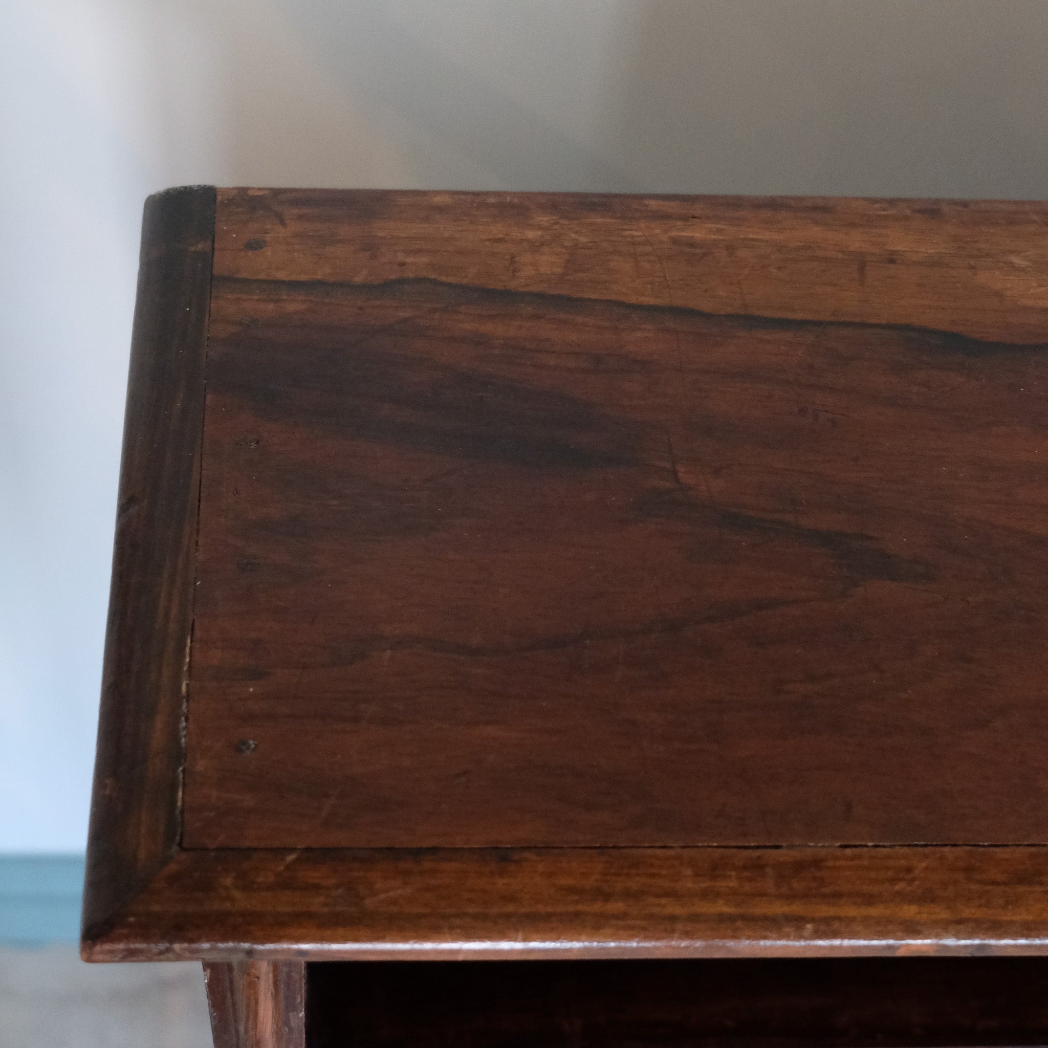 Edwardian faux rosewood open bookcase