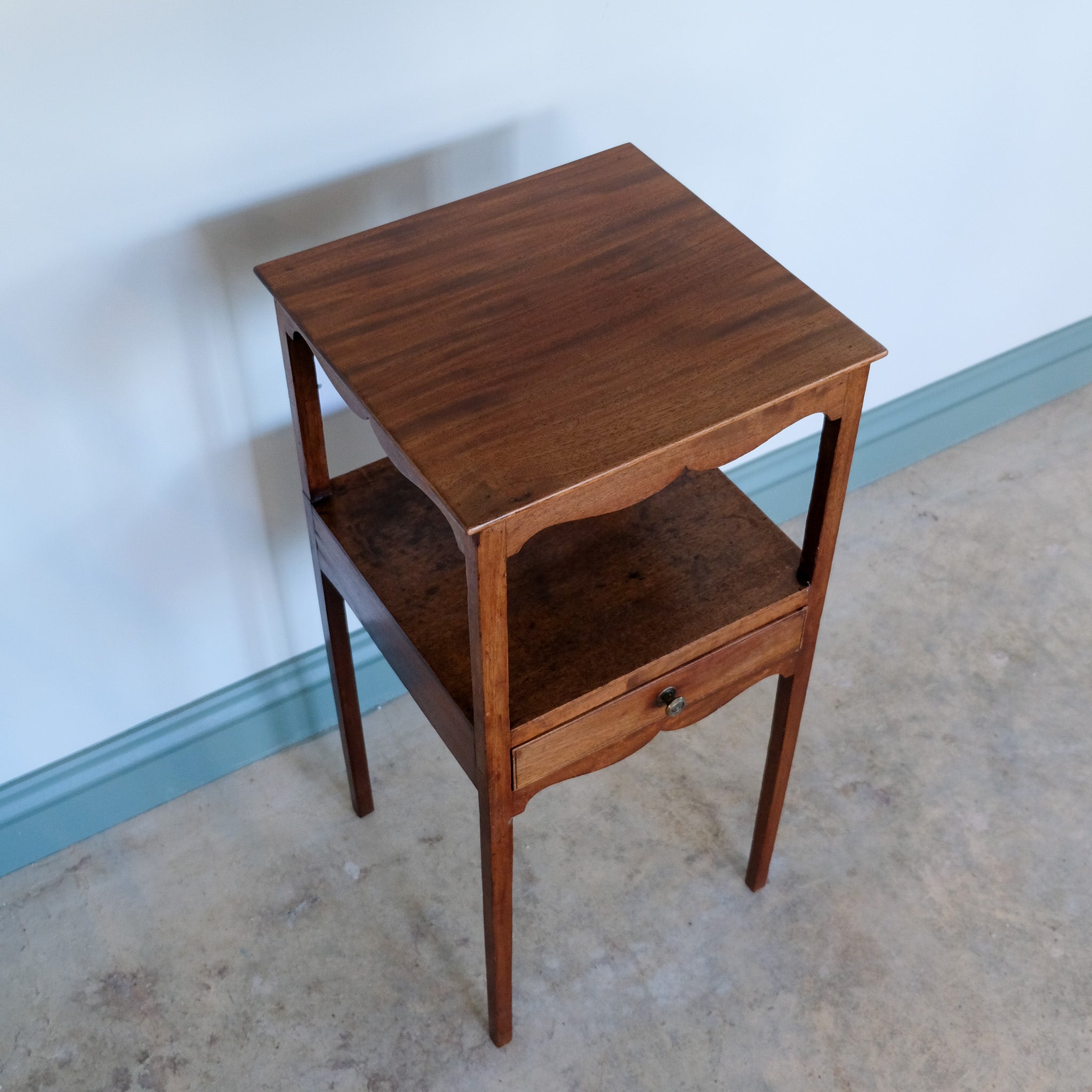 19th century mahogany washstand / bedside table