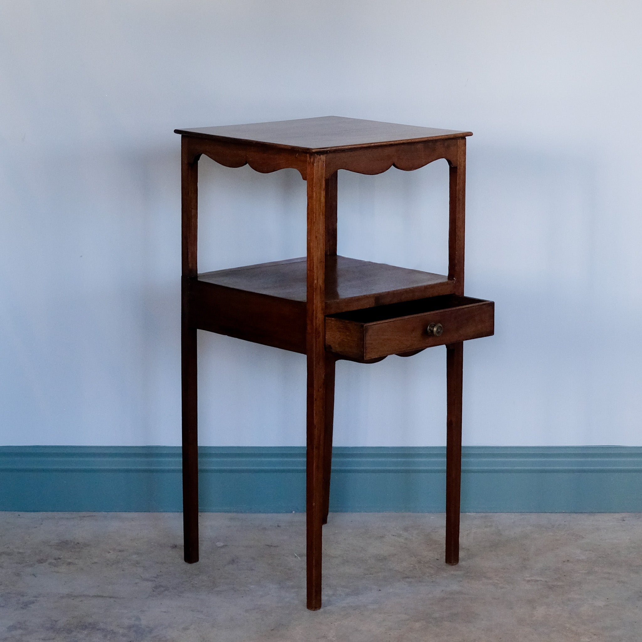 19th century mahogany washstand / bedside table