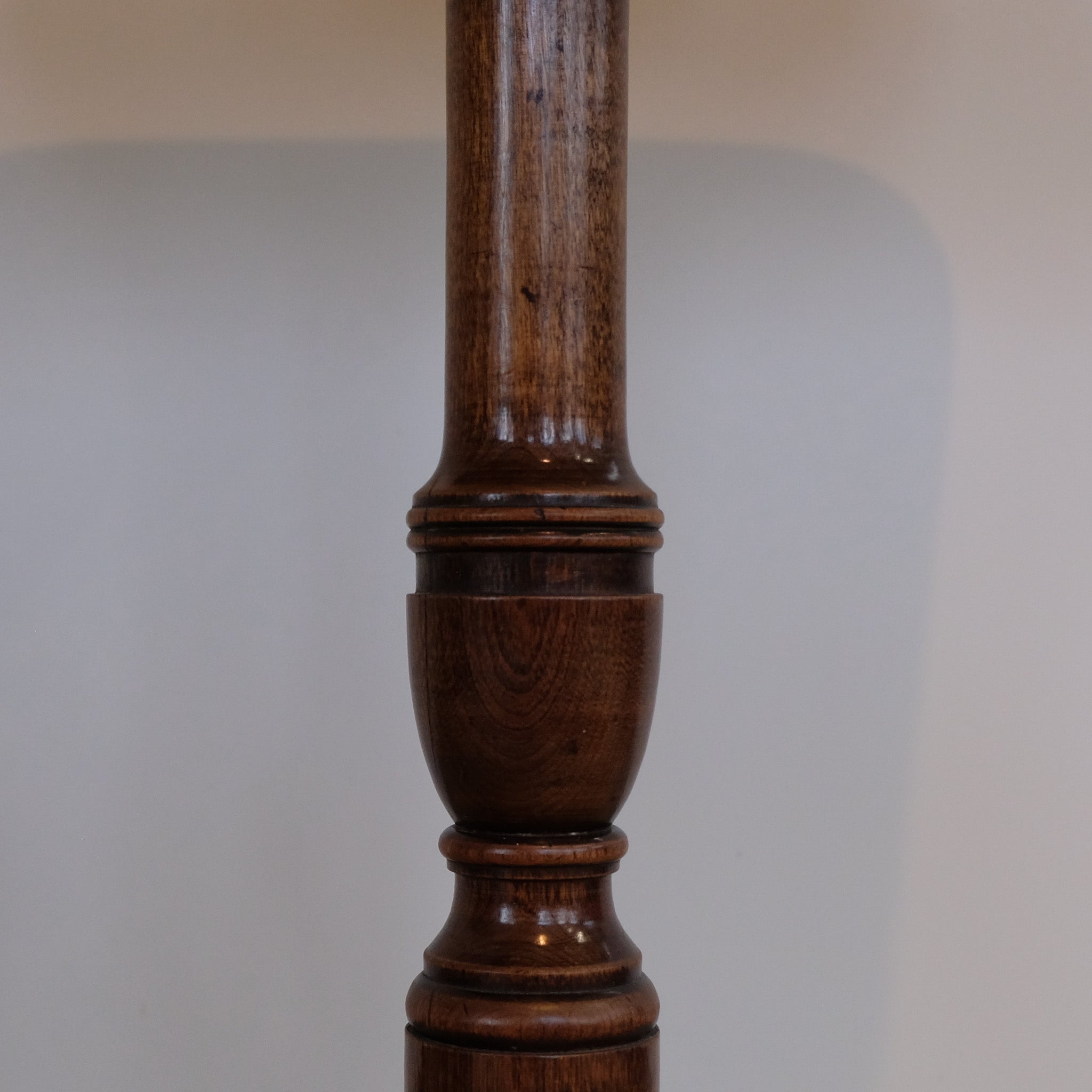 Square topped Regency mahogany tripod side table