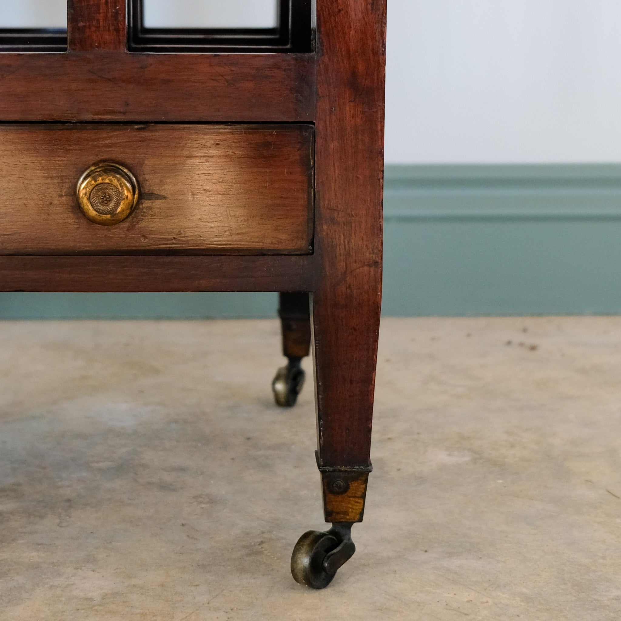 19TH CENTURY MAHOGANY CANTERBURY